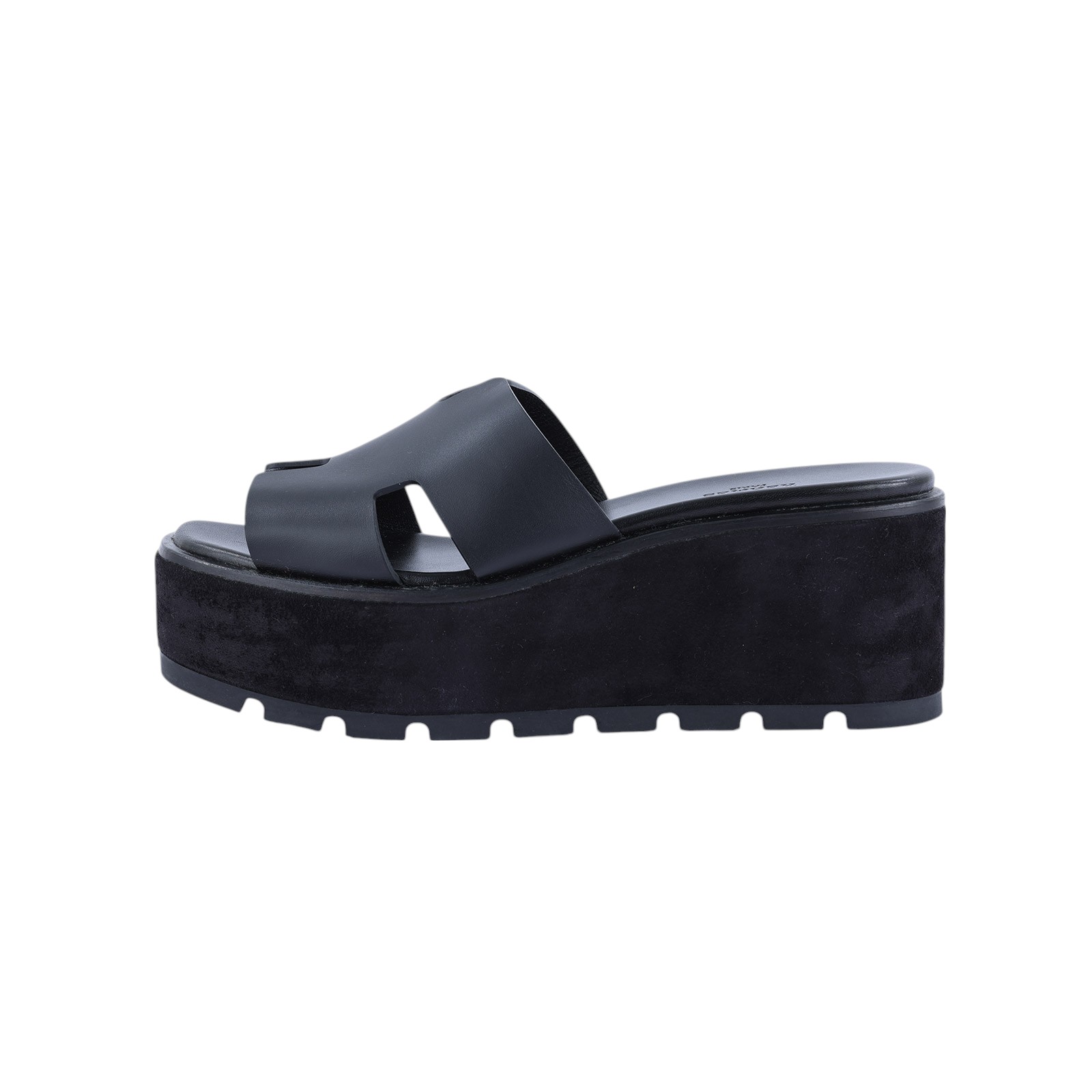愛馬仕 Hermès Eze 30 sandal 涼鞋 H222144Zv02380 CL222144Z2205 黑H厚底拖#38 原廠盒子/防塵袋