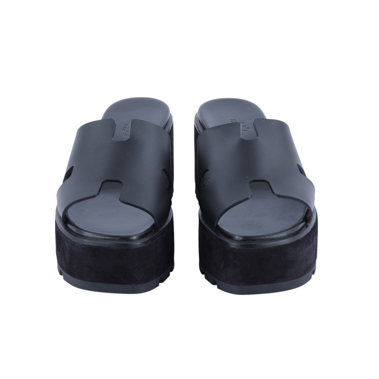 愛馬仕 Hermès Eze 30 sandal 涼鞋 H222144Zv02380 CL222144Z2205 黑H厚底拖#38 原廠盒子/防塵袋