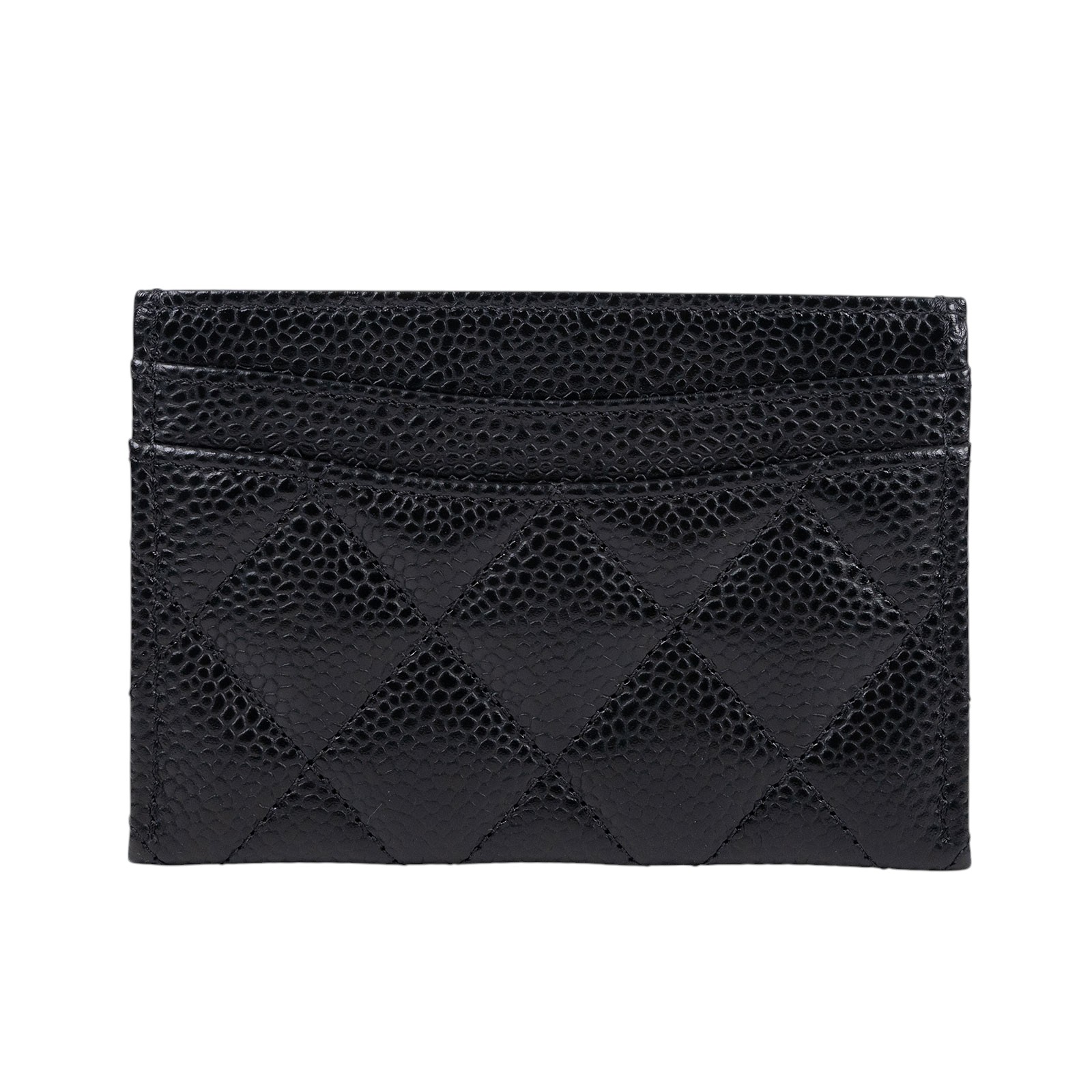 香奈兒 CHANEL CC LOGO 經典卡片夾 AP0213 黑金荔枝卡夾 原廠盒子