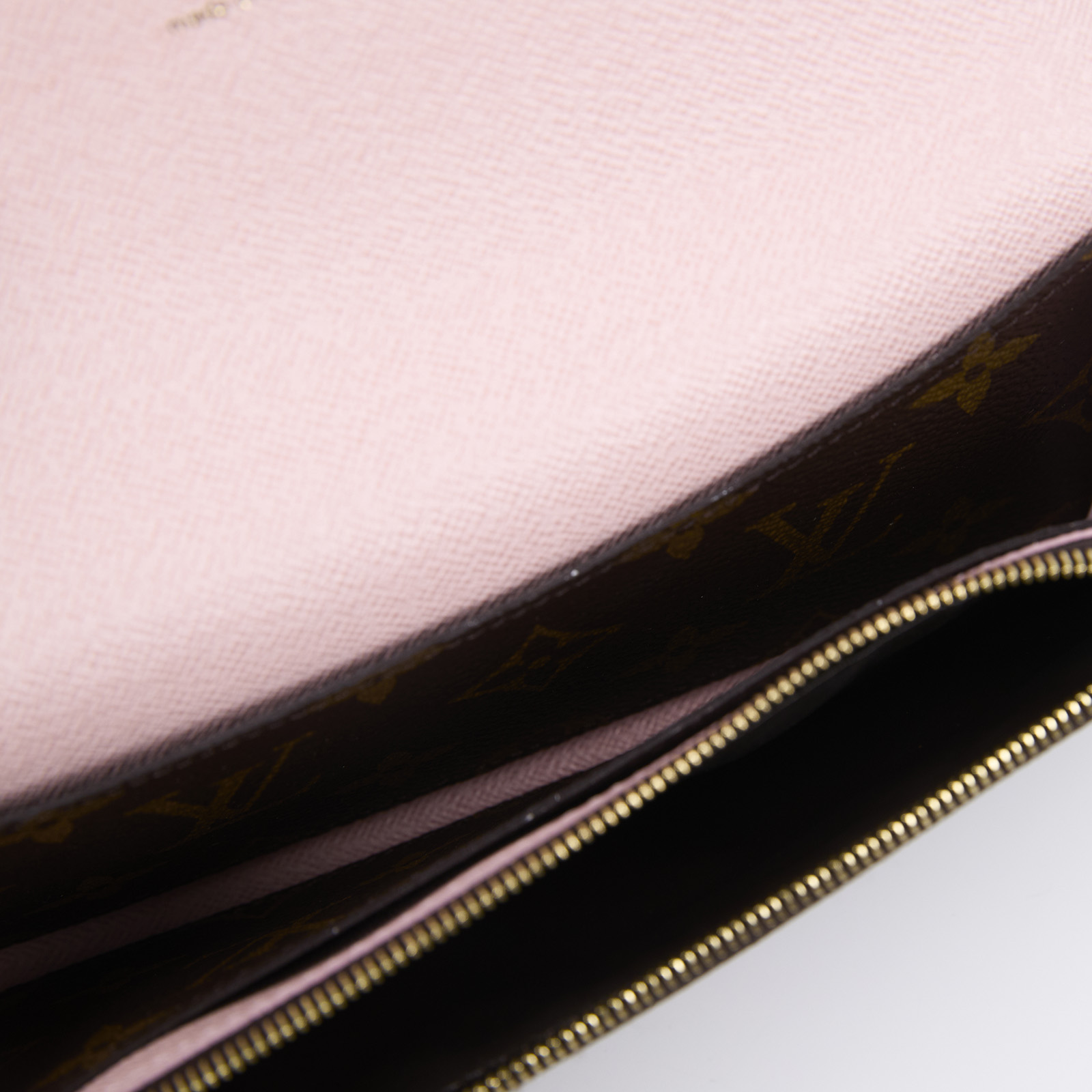 路易威登 LOUIS VUITTON Emilie 長夾 經典帆布 芭蕾粉色 M61289 晶片款 原花粉EMILIE長夾 防塵袋/原廠盒子