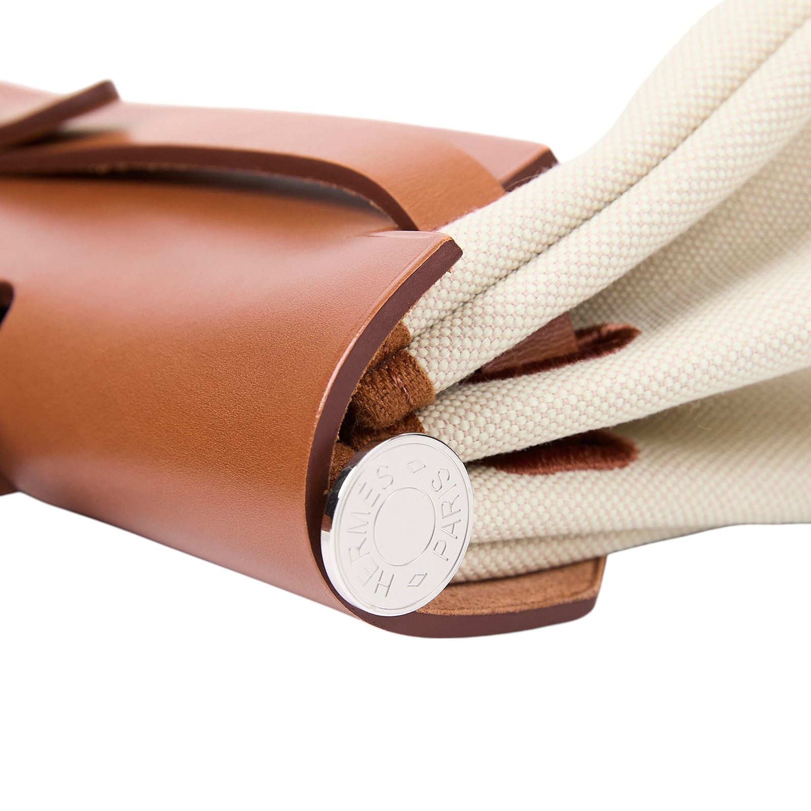 愛馬仕 Hermès Herbag Zip 31 HER31 Y刻 金棕拼米白帆布HERBAG31 原廠盒子/防塵袋/鎖組/購買證明