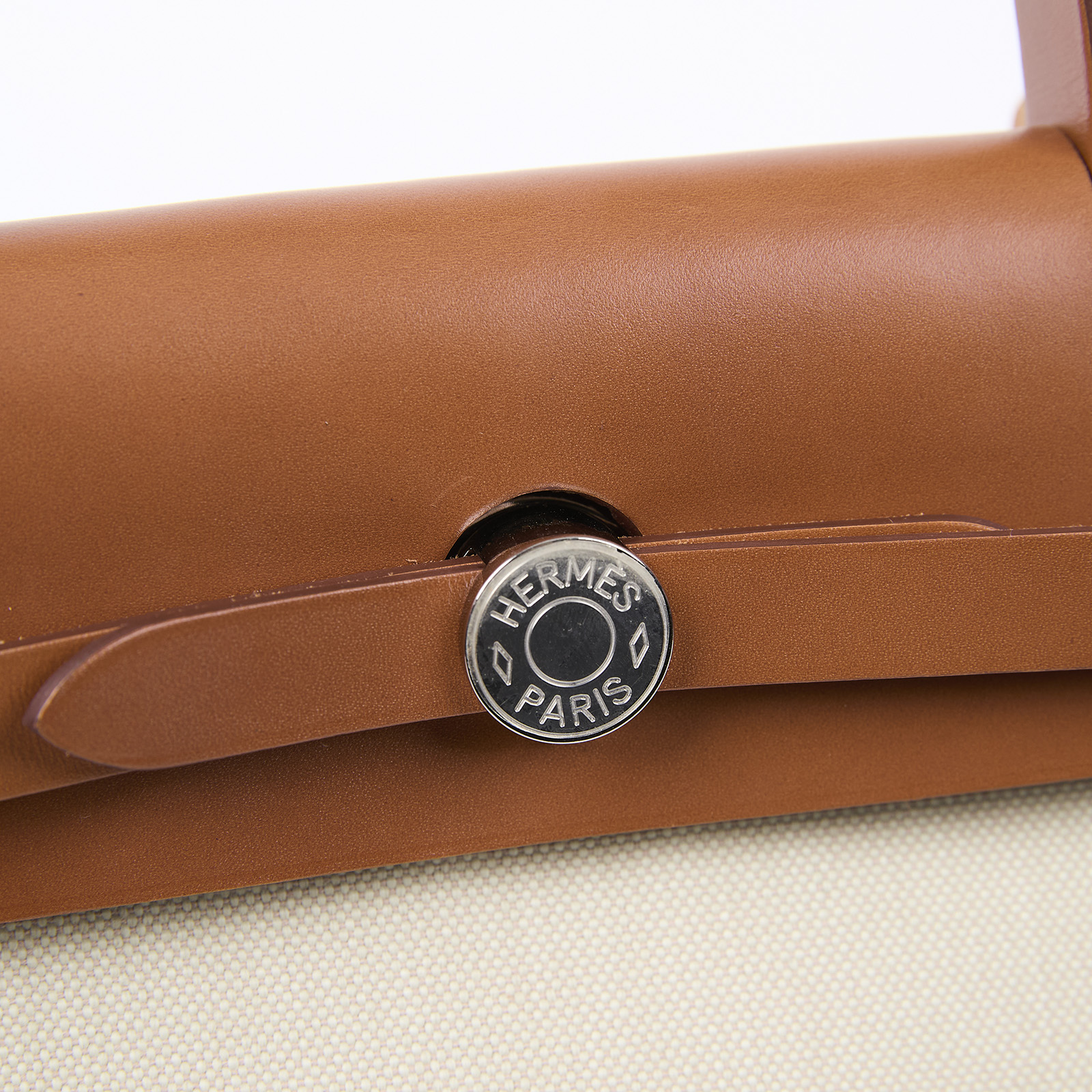 愛馬仕 Hermès Herbag Zip 31 HER31 Y刻 金棕拼米白帆布HERBAG31 原廠盒子/防塵袋/鎖組/購買證明