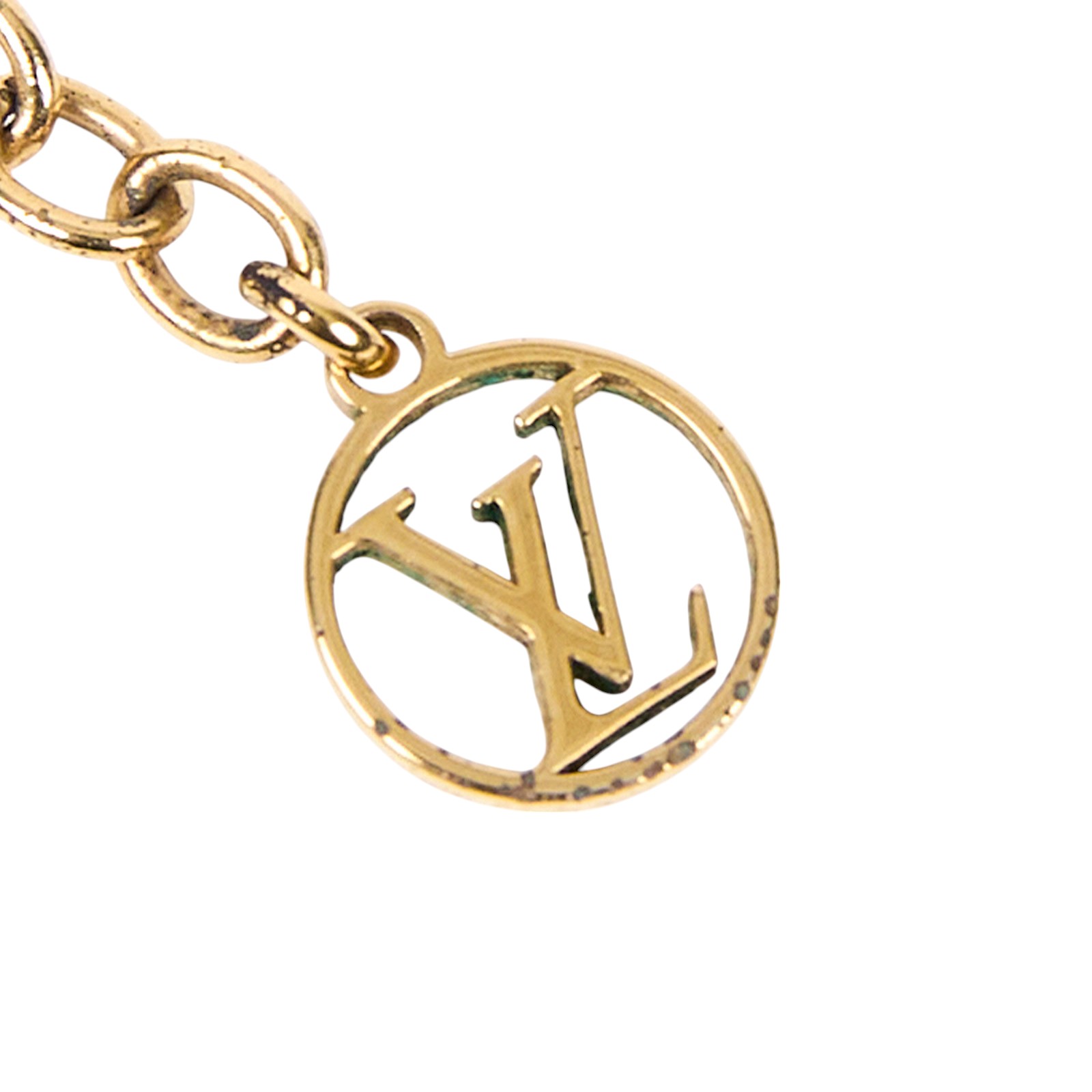 路易威登 LOUIS VUITTON Essential V 項鏈 金屬色 M61083 金ESSENTIAL V項鍊 原廠盒子/防塵袋
