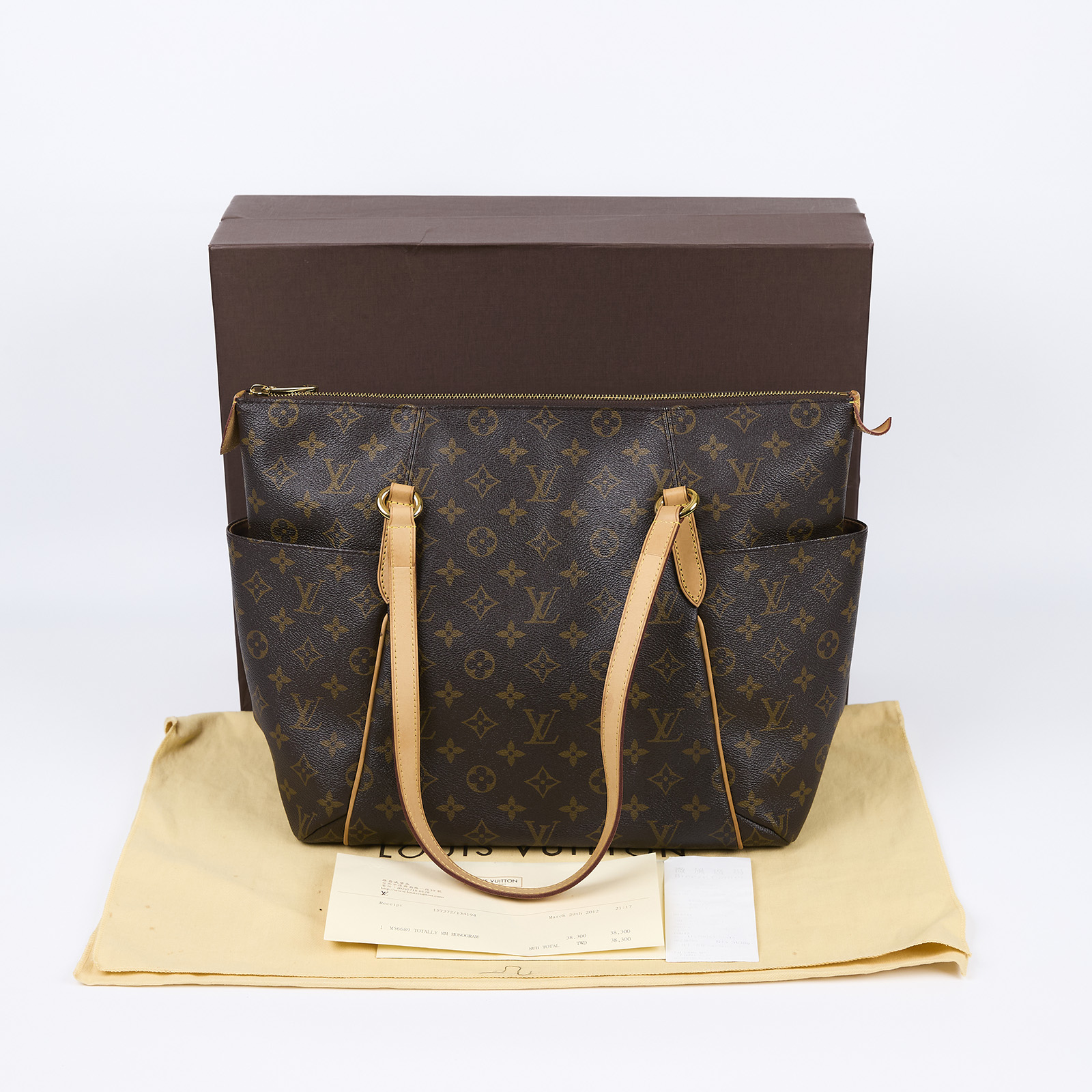 路易威登 LOUIS VUITTON Totally MM Monogram 經典帆布 托特包 M56689  原廠盒子/防塵袋/購買證明