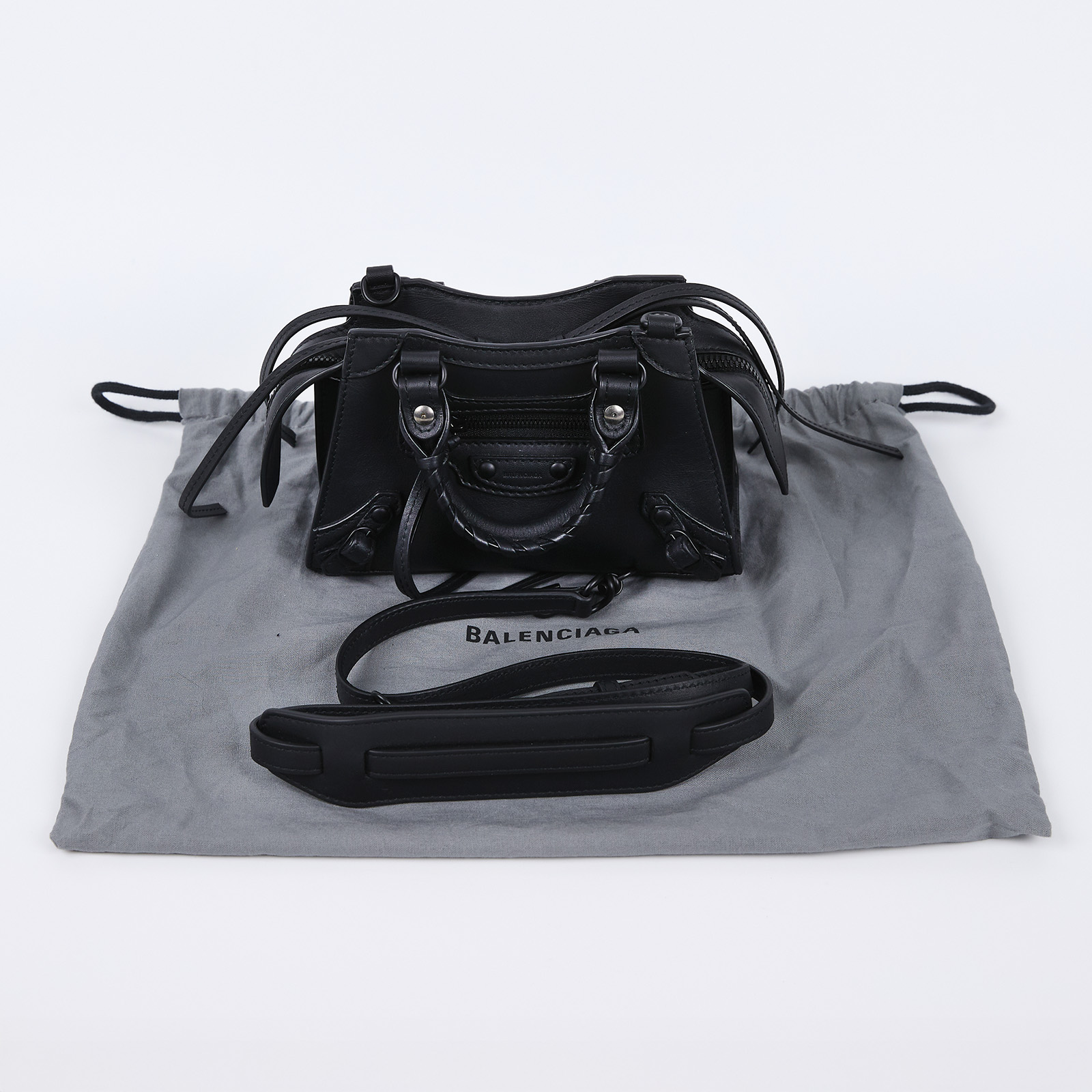 巴黎世家 BALENCIAGA NEO CLASSIC CITY 機車包 63852711R5 黑NEO CLASSIC MINI 防塵袋