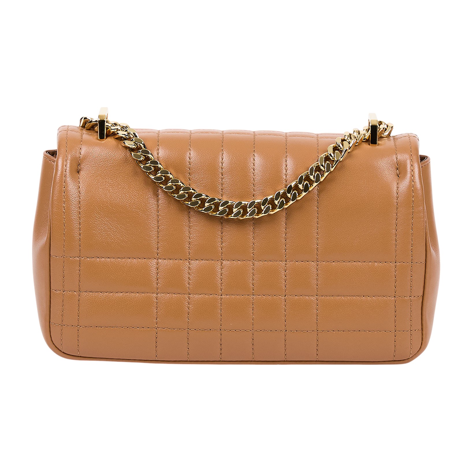 博柏利 BURBERRY Lola 翻蓋鍊帶包 小型 8059514 焦糖TB包 防塵袋