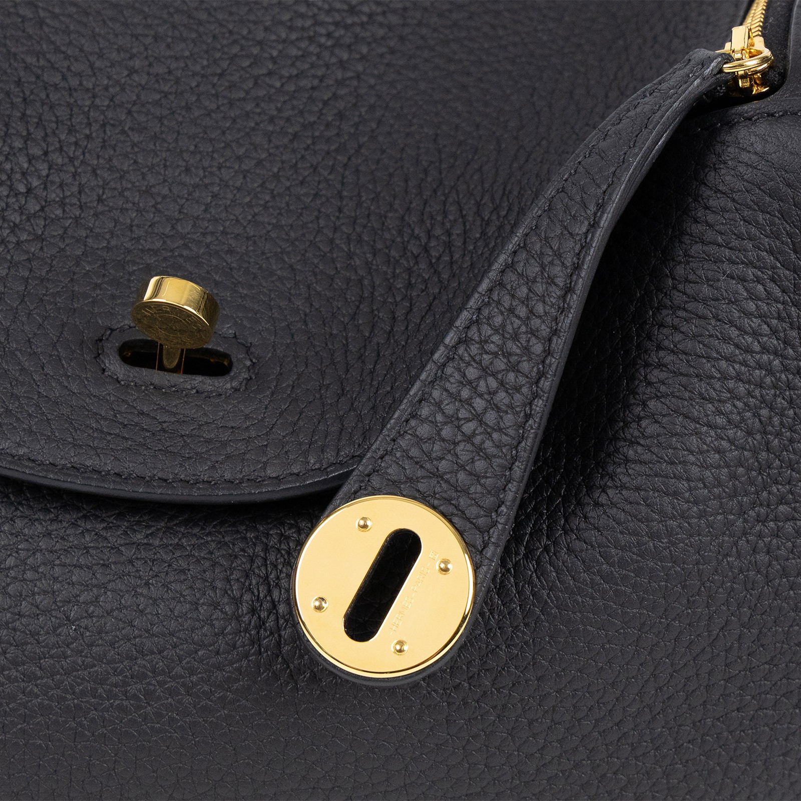 愛馬仕 Hermès Lindy 琳迪包 26 LD26 K刻/KNN361PG K刻 黑金LINDY26 防塵袋/原廠盒子/台證影本