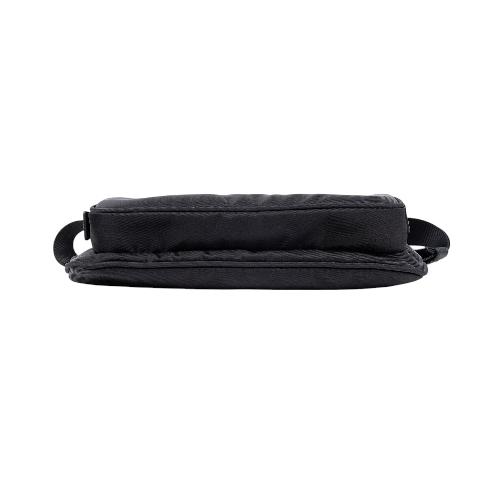 普拉達 PRADA Re-Nylon Saffiano 皮革 肩背袋 2VH128_2DMG 黑RE-NYLON LOGO肩背包 原廠盒子/防塵袋/保證卡