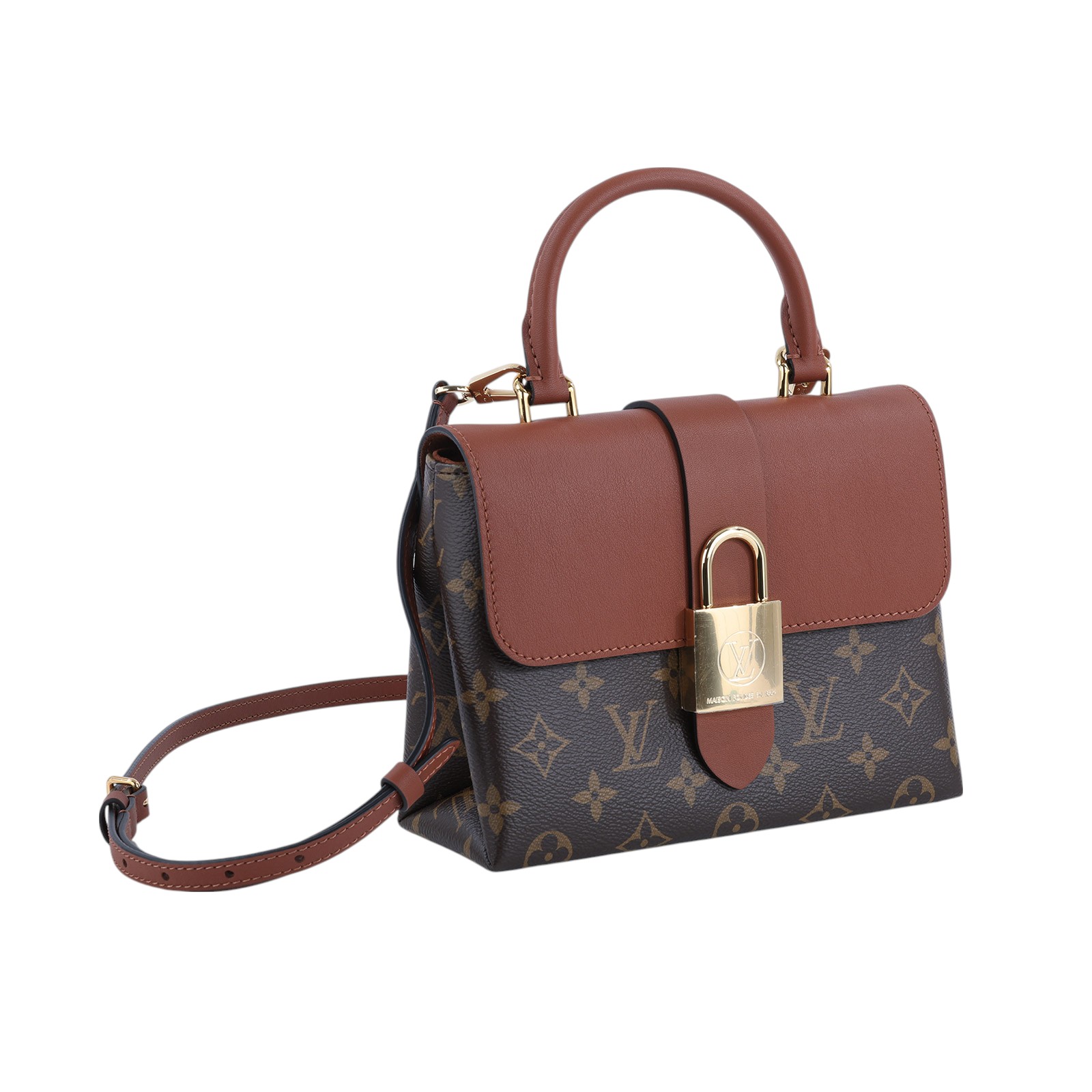 路易威登 LOUIS VUITTON Locky BB 手提包 焦糖色 M44654 晶片款 原花LOCKY BB 防塵袋/背帶