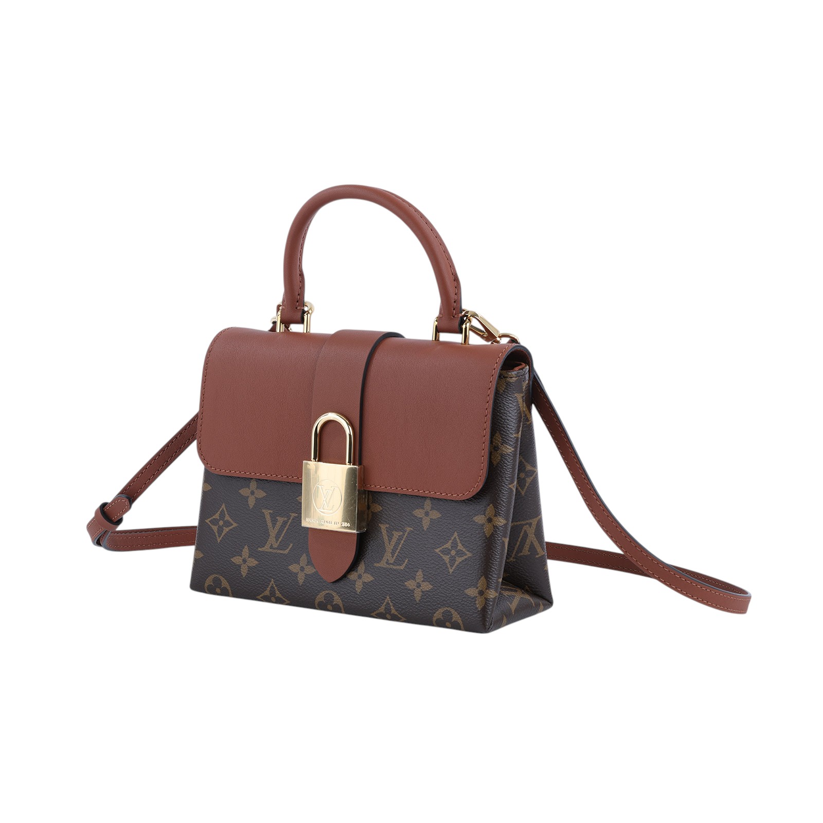 路易威登 LOUIS VUITTON Locky BB 手提包 焦糖色 M44654 晶片款 原花LOCKY BB 防塵袋/背帶