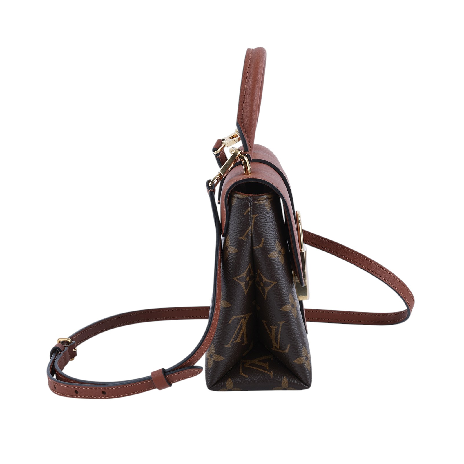 路易威登 LOUIS VUITTON Locky BB 手提包 焦糖色 M44654 晶片款 原花LOCKY BB 防塵袋/背帶