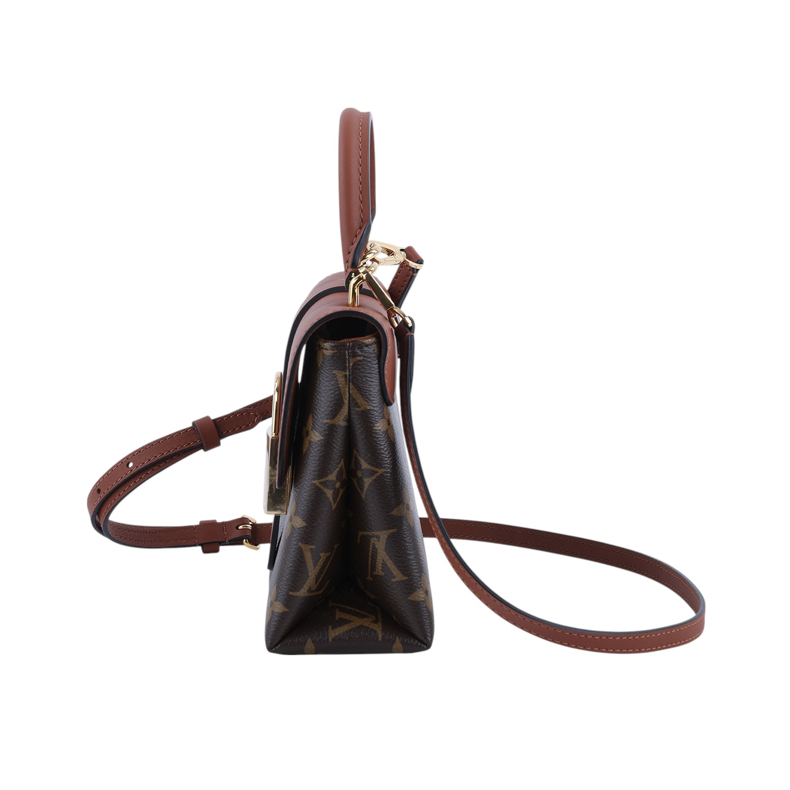 路易威登 LOUIS VUITTON Locky BB 手提包 焦糖色 M44654 晶片款 原花LOCKY BB 防塵袋/背帶