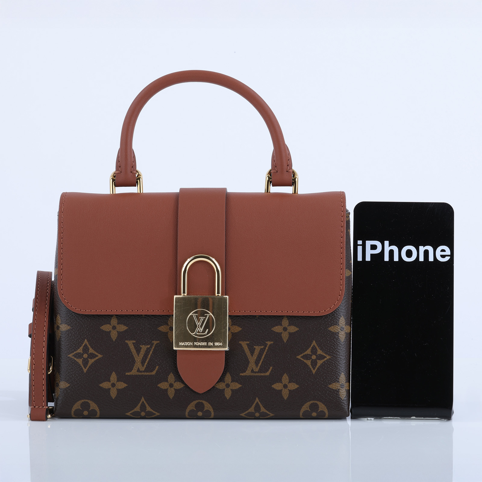 路易威登 LOUIS VUITTON Locky BB 手提包 焦糖色 M44654 晶片款 原花LOCKY BB 防塵袋/背帶