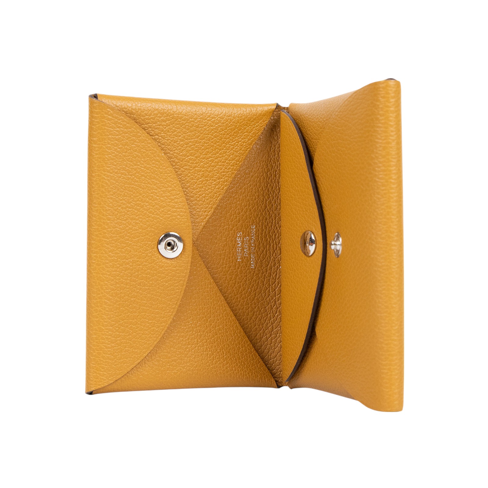 愛馬仕 Hermès Calvi Duo 卡包 CALD  金棕CALVI DUO 原廠盒子