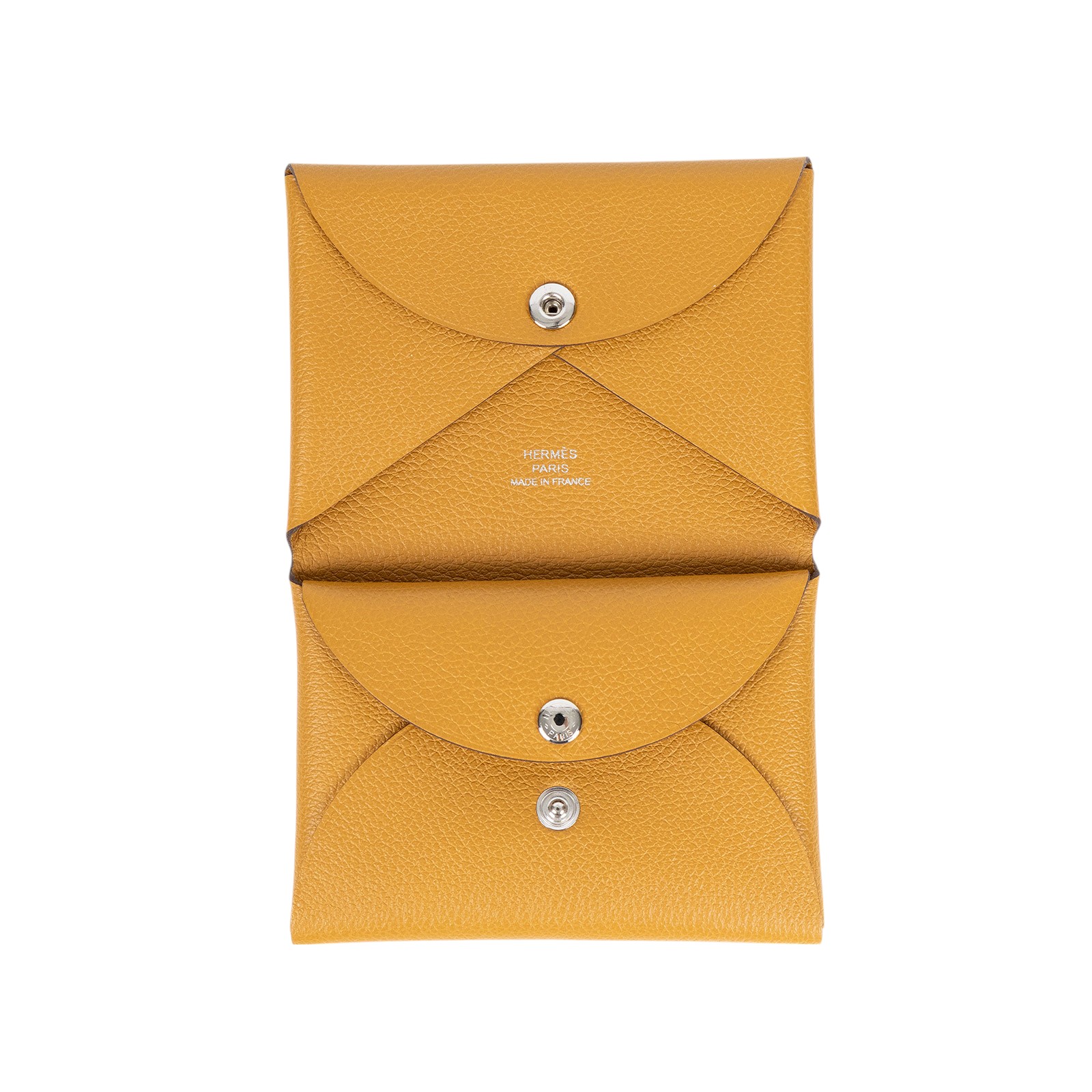 愛馬仕 Hermès Calvi Duo 卡包 CALD  金棕CALVI DUO 原廠盒子