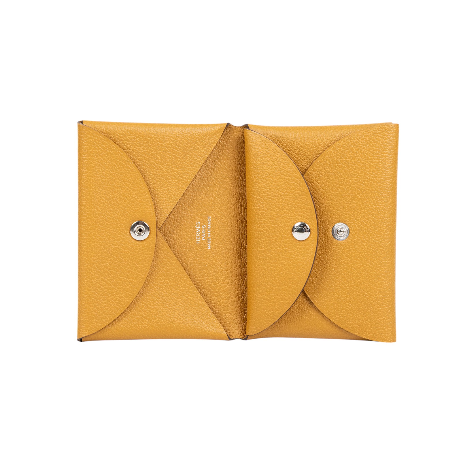 愛馬仕 Hermès Calvi Duo 卡包 CALD  金棕CALVI DUO 原廠盒子