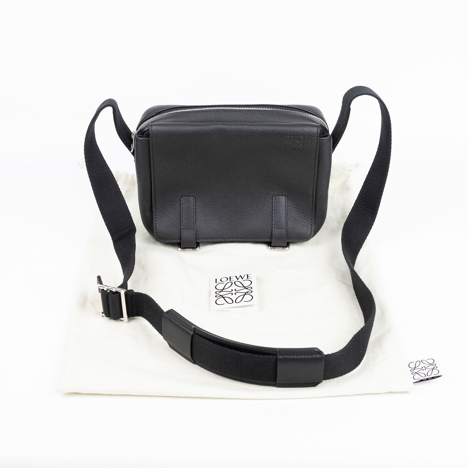羅意威 LOEWE Military 郵差包 超小型 B553A72X22 黑MILITARY MESSENGER X 防塵袋