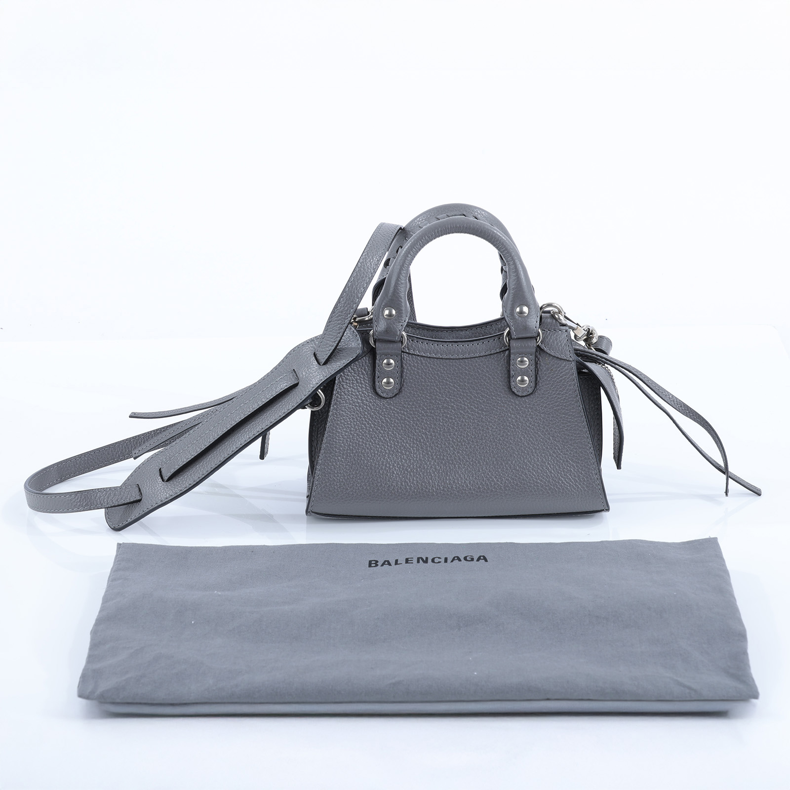 巴黎世家 BALENCIAGA NEO CLASSIC CITY 機車包 63852711R5 灰NEO CLASSIC 防塵袋