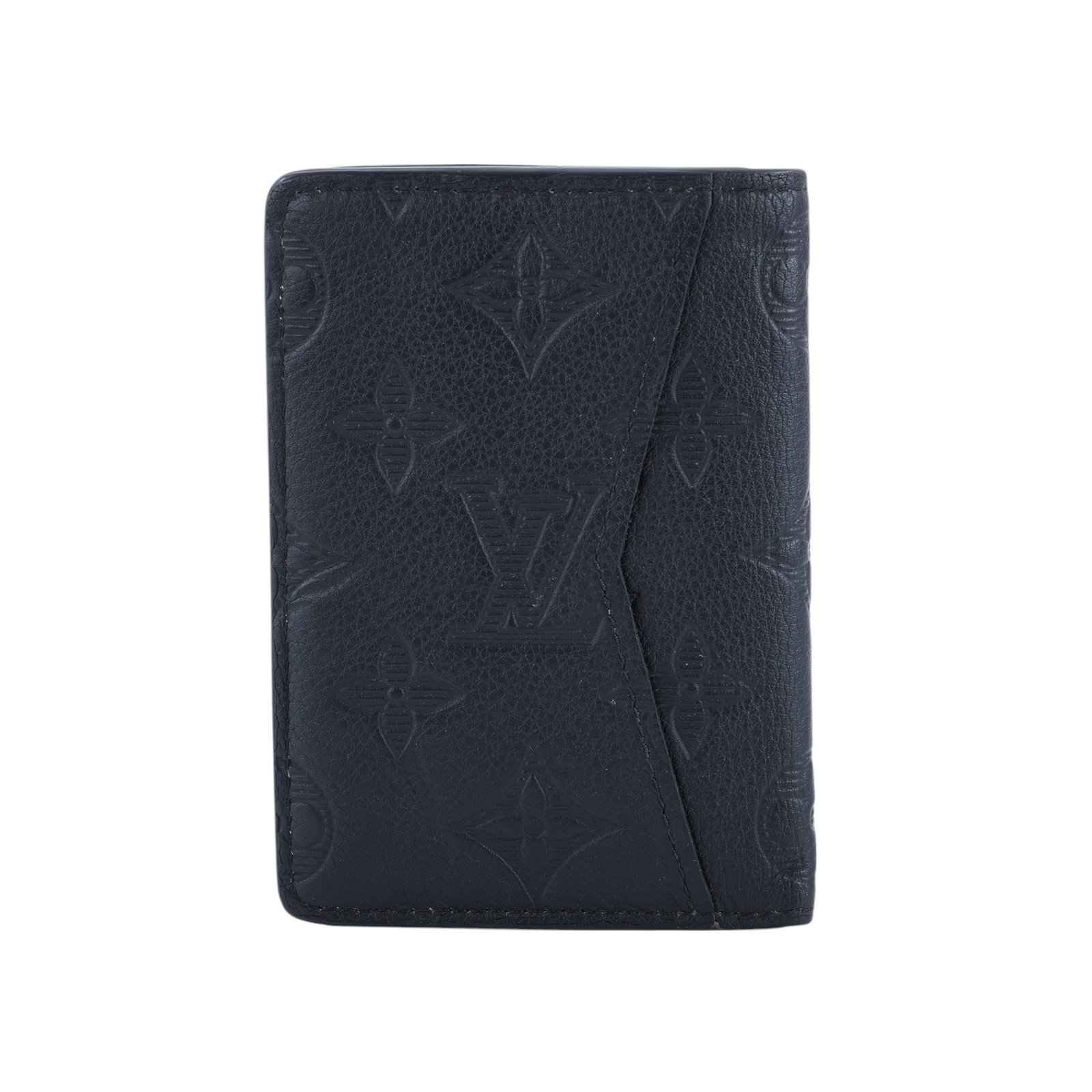 路易威登 LOUIS VUITTON 袋裝萬用錢包 灰色 M81382 晶片款 黑SHADOW卡夾 無附屬品