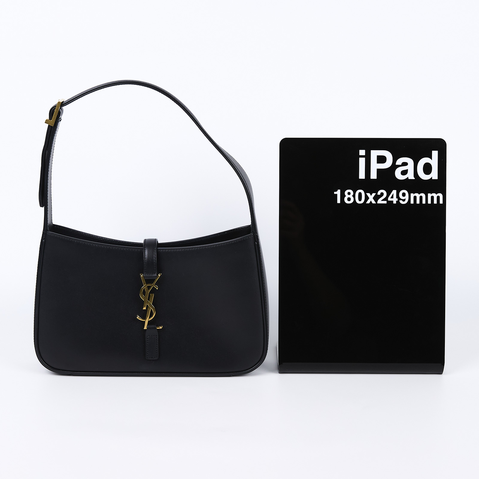 聖羅蘭 YSL SAINT LAURENT LE 5 À 7 滑面皮革 HOBO 手袋 手提包 6572282R20W 黑金 Le 5 A 7HOBO 防塵袋