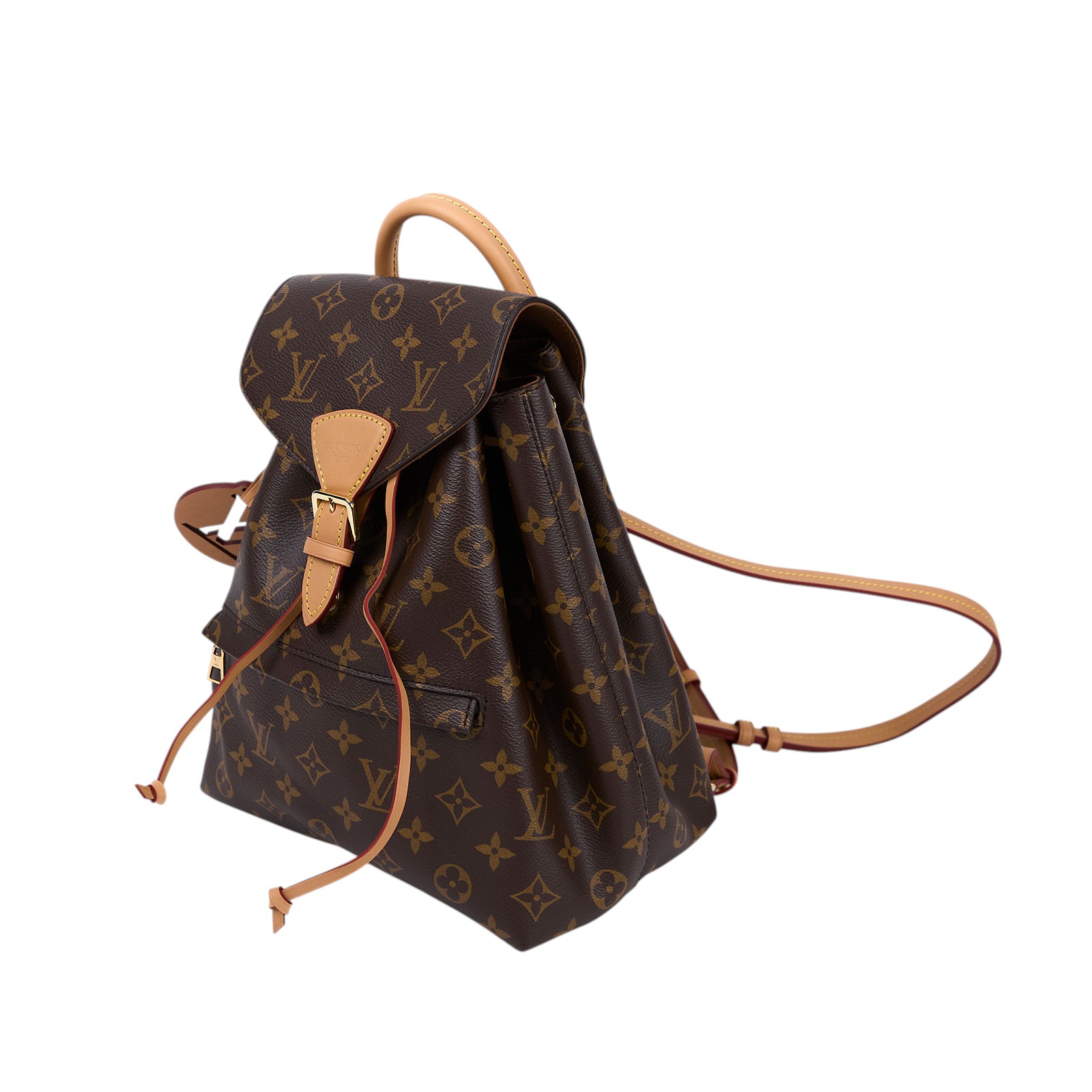 路易威登 LOUIS VUITTON Montsouris PM 後背包 經典帆布 M45501 晶片款 原花後背包MONTSOURIS PM 防塵袋