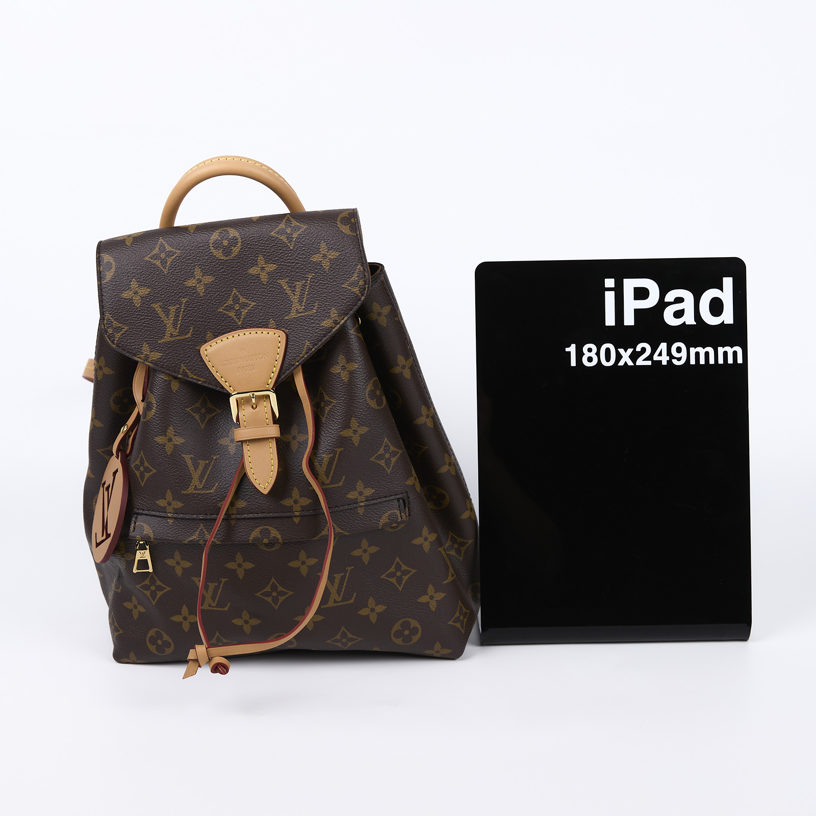 路易威登 LOUIS VUITTON Montsouris PM 後背包 經典帆布 M45501 晶片款 原花後背包MONTSOURIS PM 防塵袋