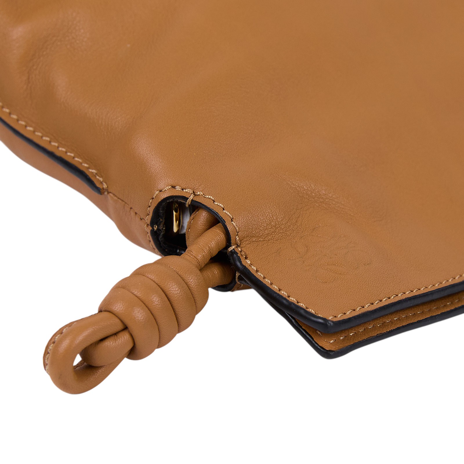 羅意威 LOEWE Mini Flamenco clutch 小牛皮 迷你 肩背包 A411FC2X73 焦糖FLAMENCO MINI 防塵袋/購買證明