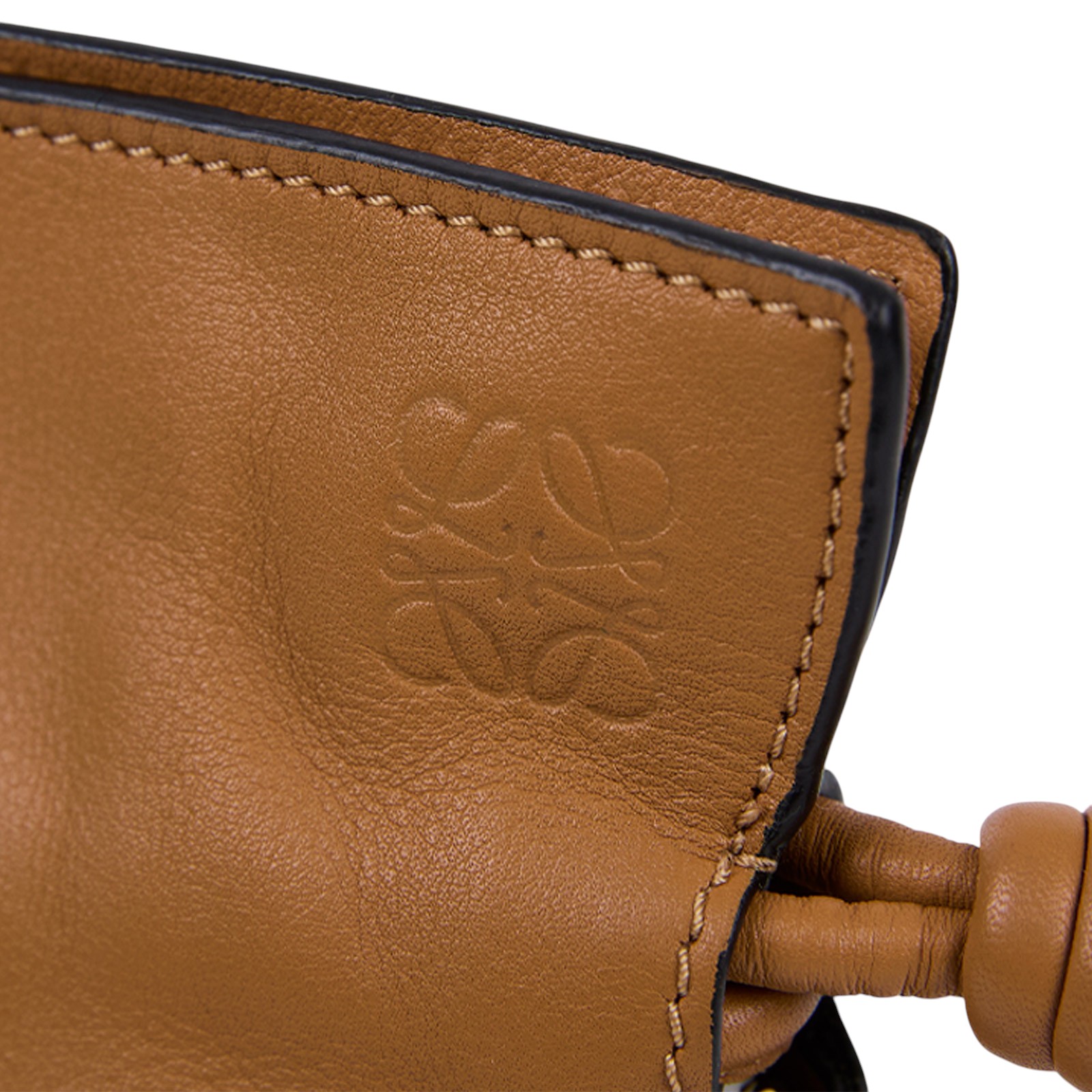 羅意威 LOEWE Mini Flamenco clutch 小牛皮 迷你 肩背包 A411FC2X73 焦糖FLAMENCO MINI 防塵袋/購買證明