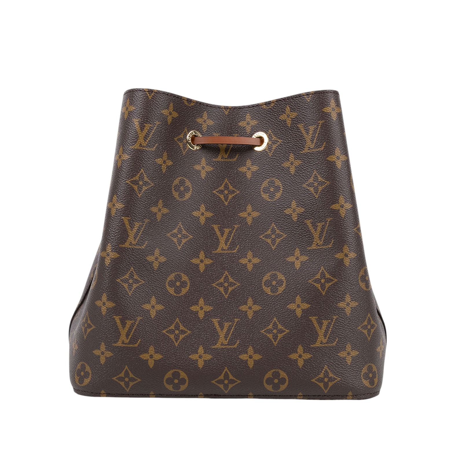 路易威登 LOUIS VUITTON NéoNoé MM 經典帆布 肩背 水桶包 棕色 M44887 晶片款 棕色原花NEONOE 防塵袋/購買證明影本