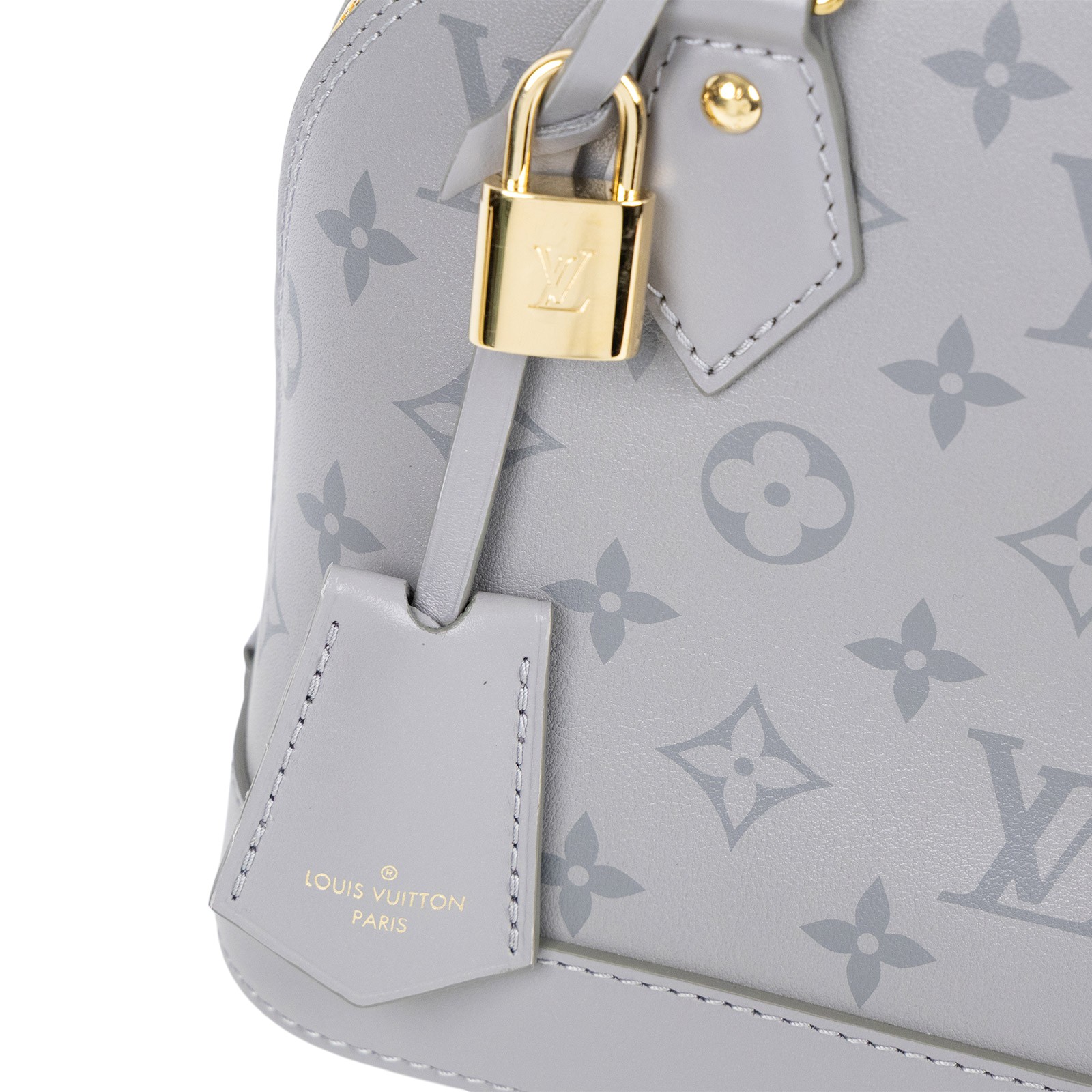路易威登 LOUIS VUITTON Alma BB 手提包 灰色 M12561 晶片款 灰原花ALMA BB 防塵袋/購買證明