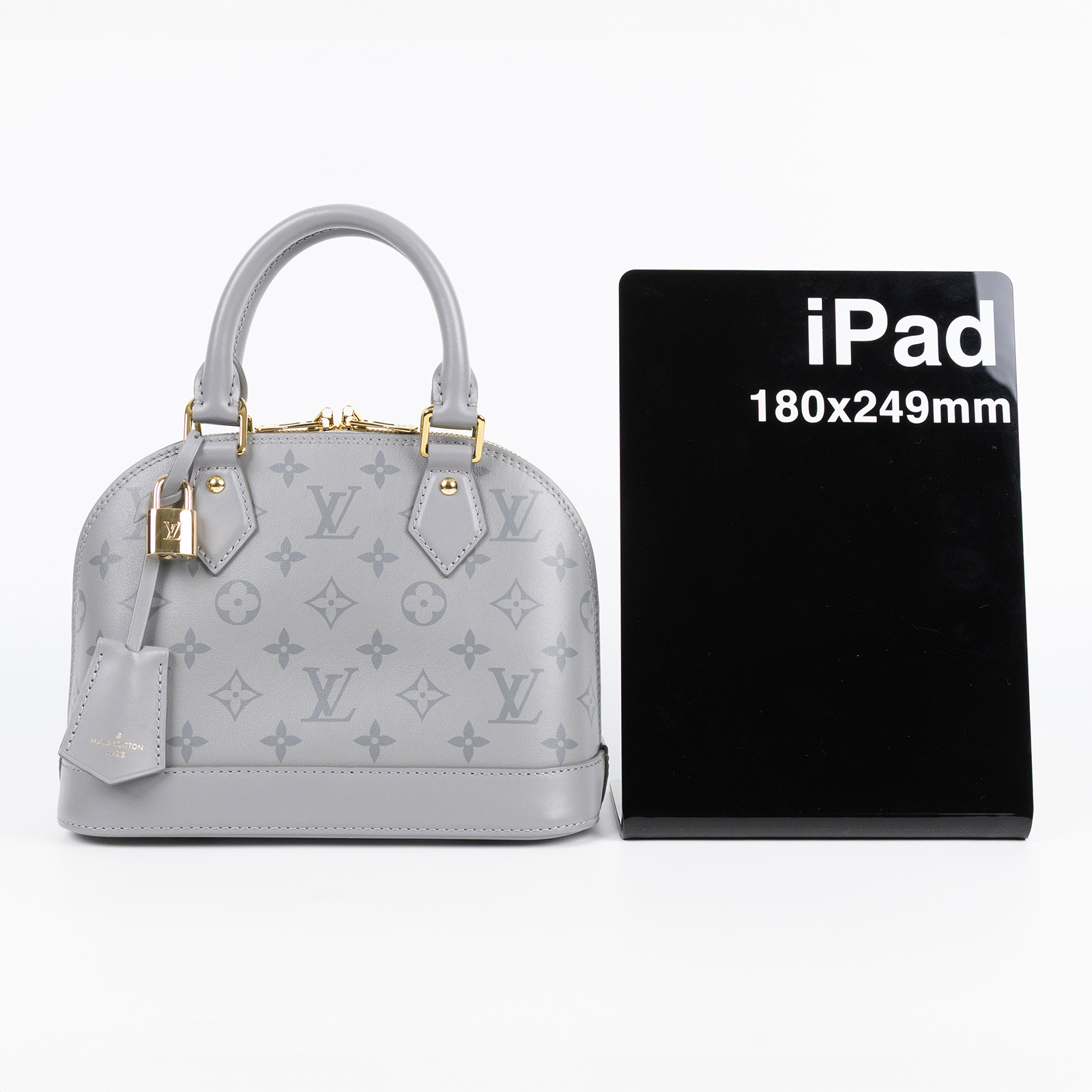 路易威登 LOUIS VUITTON Alma BB 手提包 灰色 M12561 晶片款 灰原花ALMA BB 防塵袋/購買證明