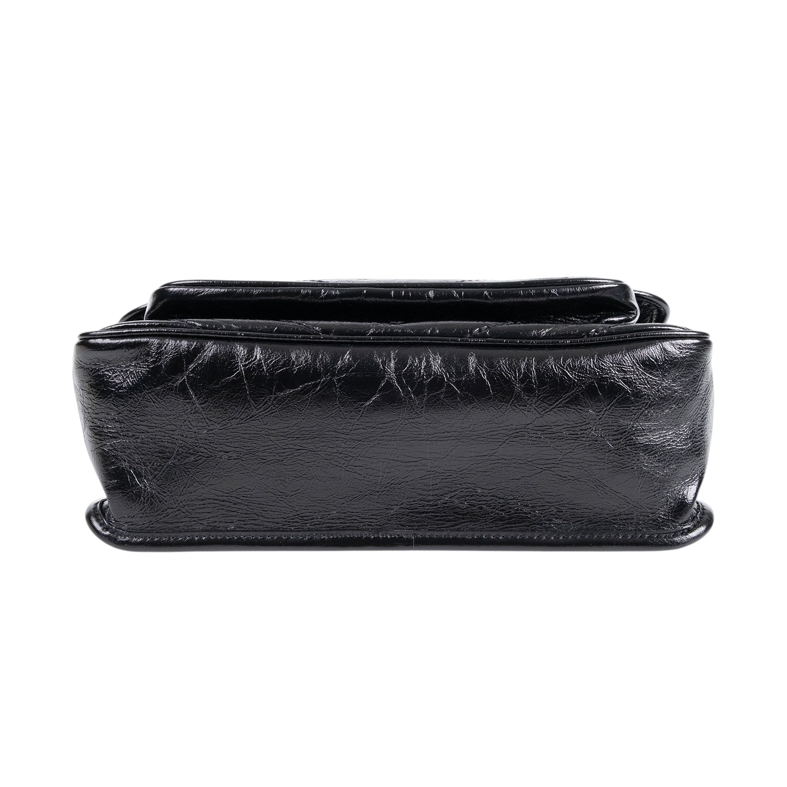 聖羅蘭 YSL SAINT LAURENT Niki 復古皮革 中型手袋 6331580EN04 黑NIKI中號 防塵袋