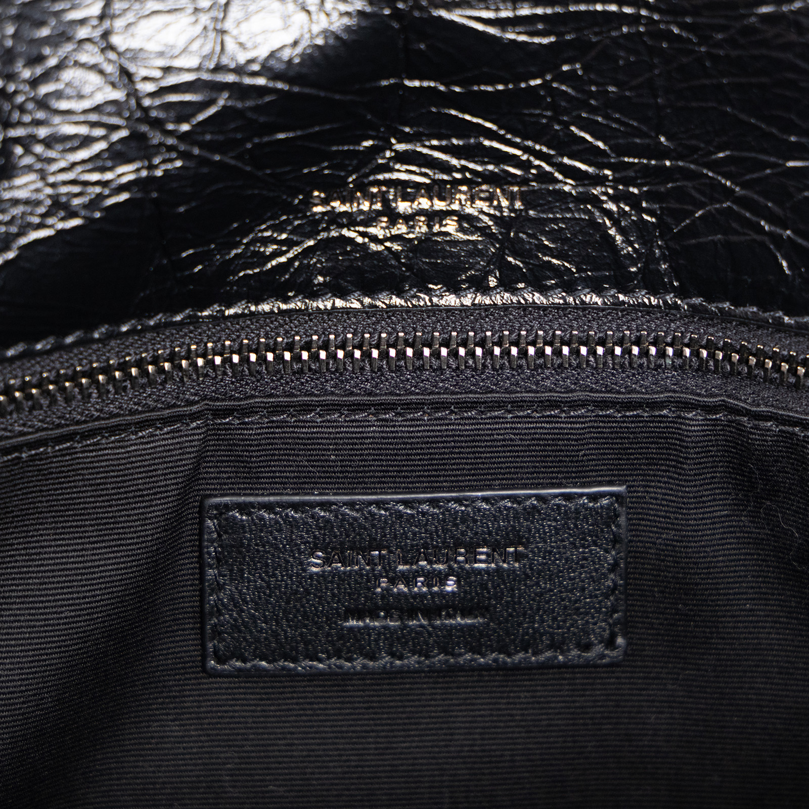 聖羅蘭 YSL SAINT LAURENT Niki 復古皮革 中型手袋 6331580EN04 黑NIKI中號 防塵袋