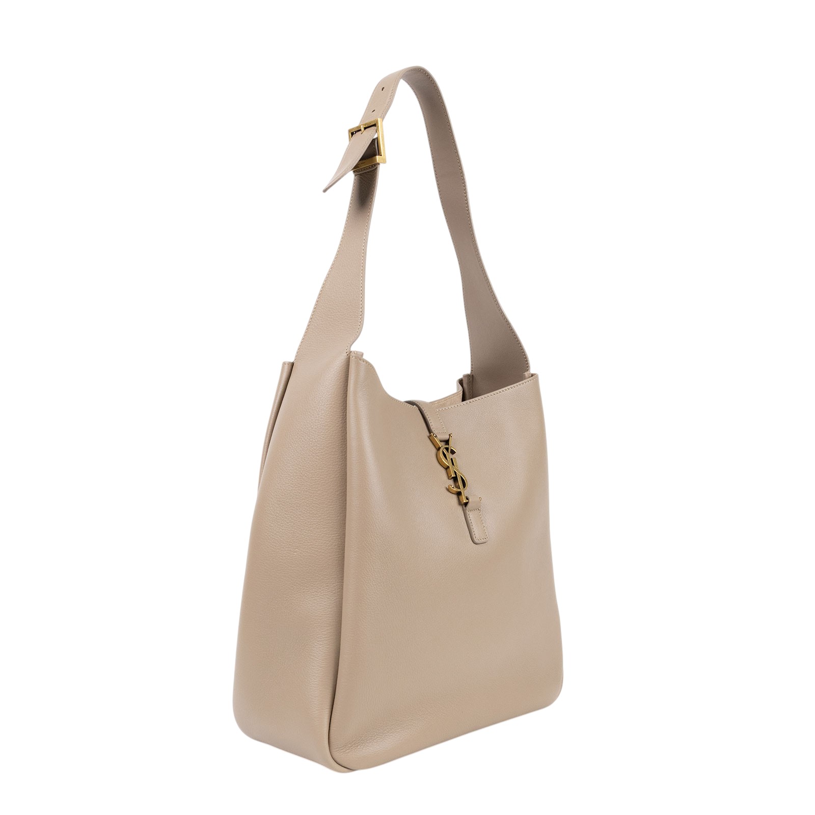 聖羅蘭 YSL SAINT LAURENT LE 5 À 7 滑面皮革 柔軟 大型 手袋 手提 肩背包 753837AAAUQ  防塵袋