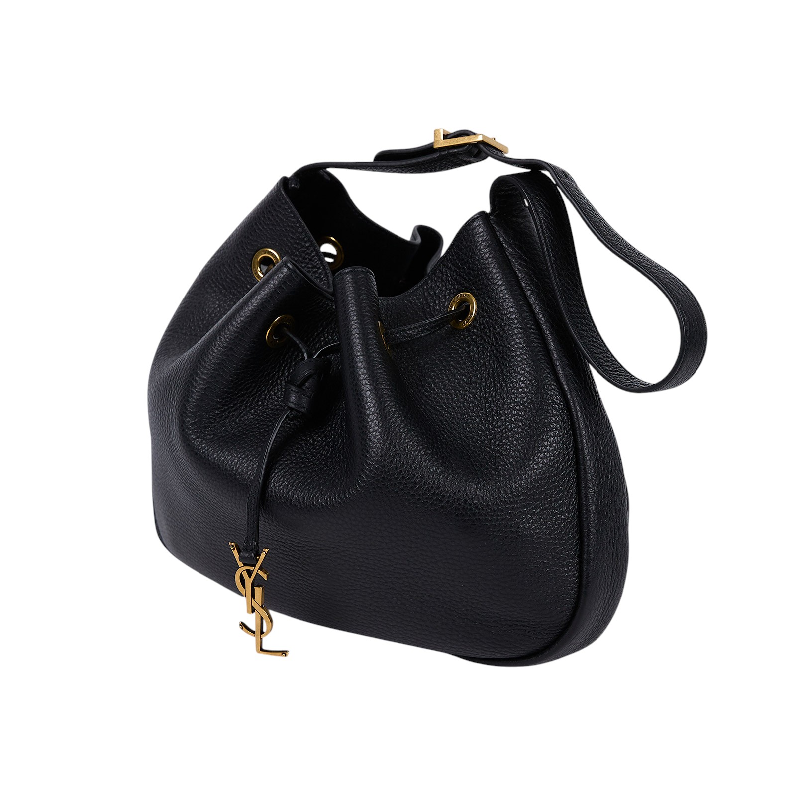 聖羅蘭 YSL SAINT LAURENT Paris VII 粒面皮革 Hobo手袋 小型 796626AADUU  防塵袋/購買證明