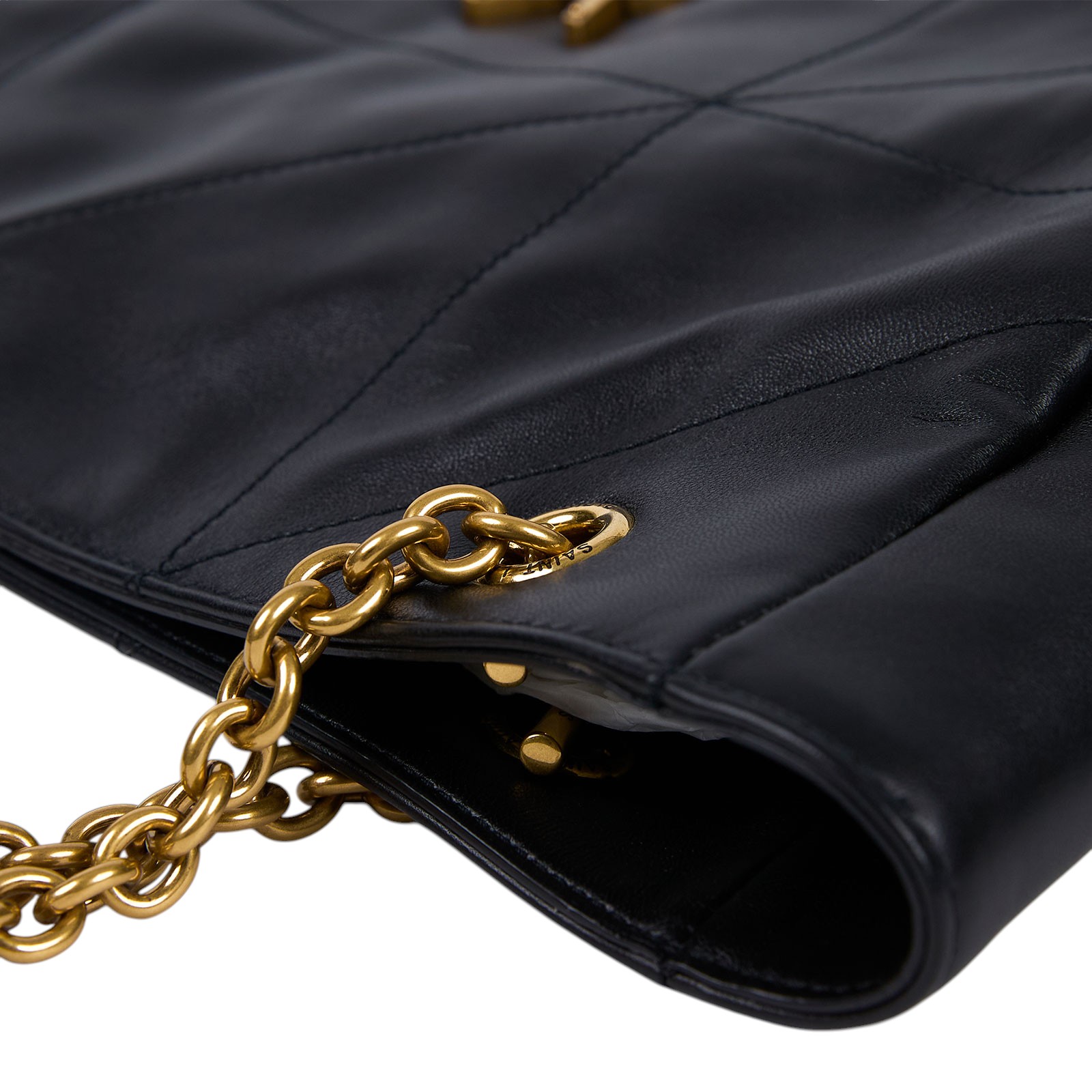 聖羅蘭 YSL SAINT LAURENT Jamie 小羊皮 小型 購物袋 833948AAB32 黑JAMIE小型購物袋 防塵袋/購買證明