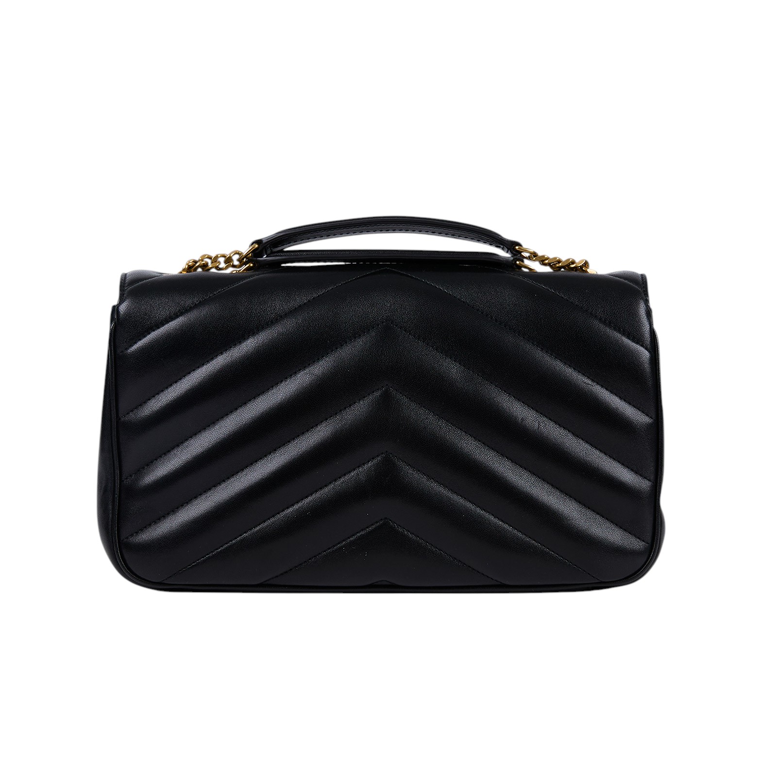 聖羅蘭 YSL SAINT LAURENT Loulou Matelasse 絎縫 小羊皮 手袋 中型 801439AAEAX  防塵袋/購買證明