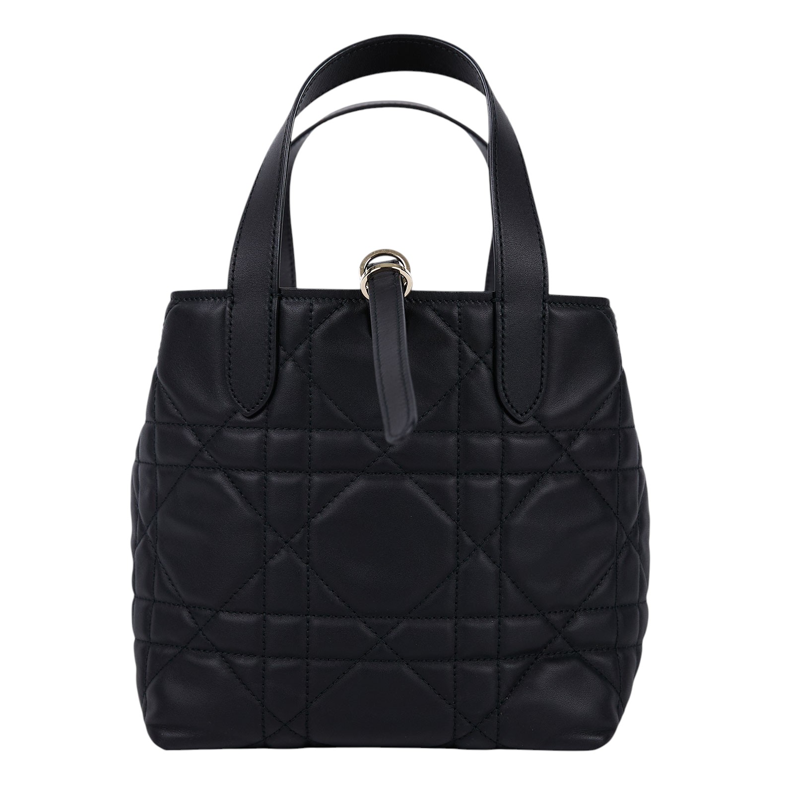 迪奧 CHRISTIAN DIOR Toujours 小型 直式 托特包 M2835OSNW 黑銀直立Toujours TOTE 防塵袋/保證卡