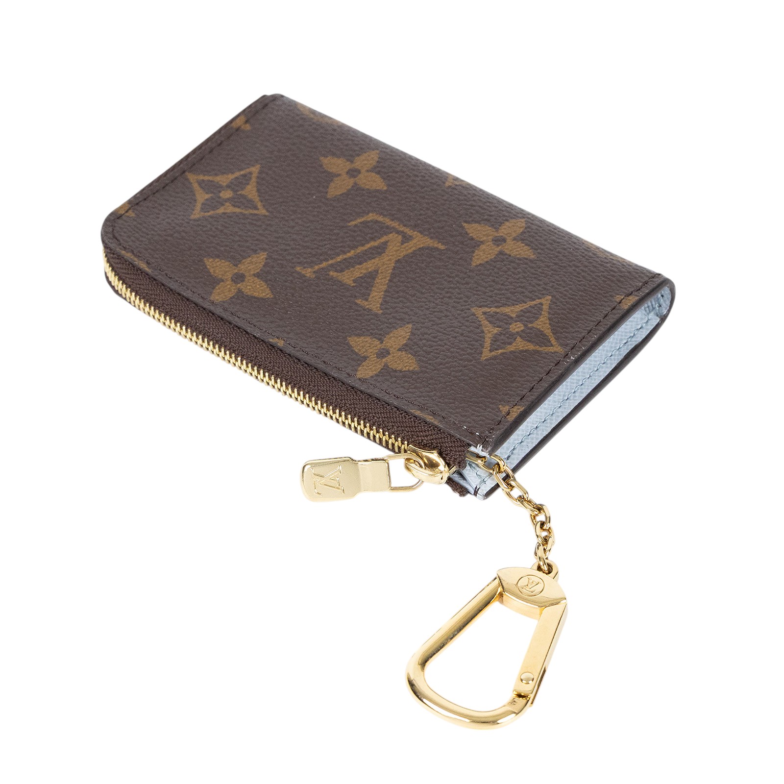 路易威登 LOUIS VUITTON Noa 鑰匙包 藍色 M83612 晶片款 原花鑰匙扣零錢包 原廠盒子/防塵袋