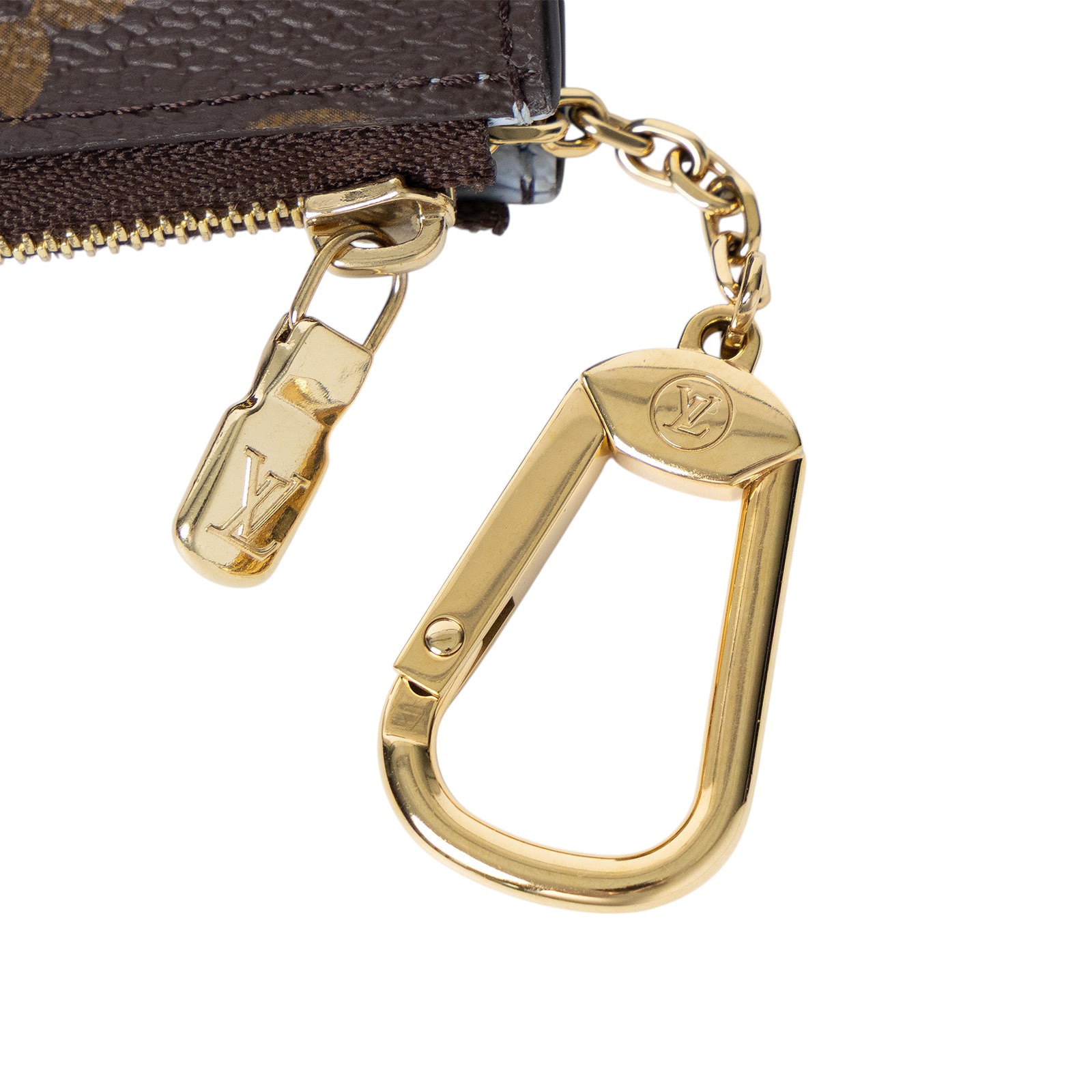 路易威登 LOUIS VUITTON Noa 鑰匙包 藍色 M83612 晶片款 原花鑰匙扣零錢包 原廠盒子/防塵袋