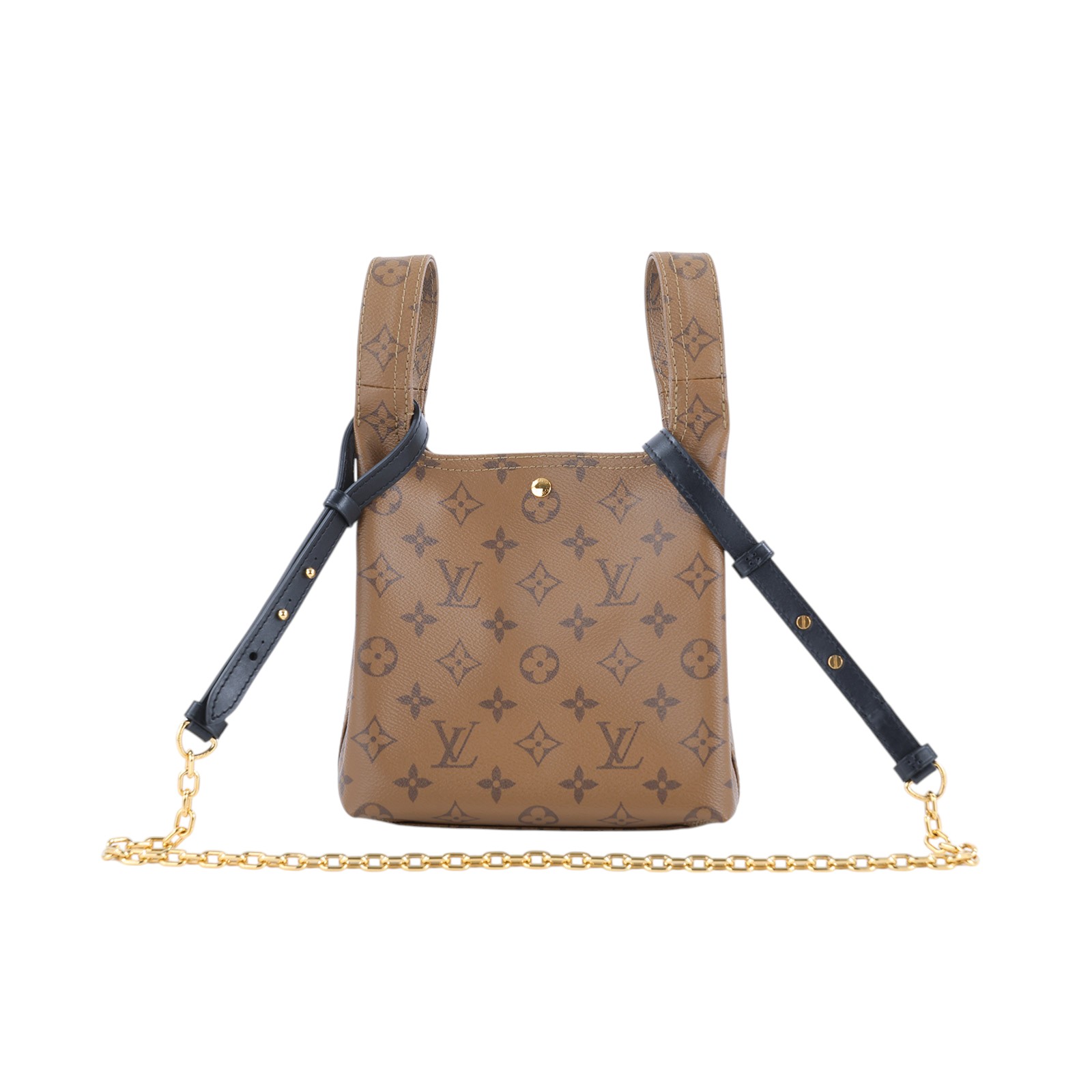 路易威登 LOUIS VUITTON Atlantis BB Reverse 帆布 手提 斜背包 M46816 晶片款  原廠盒子/防塵袋