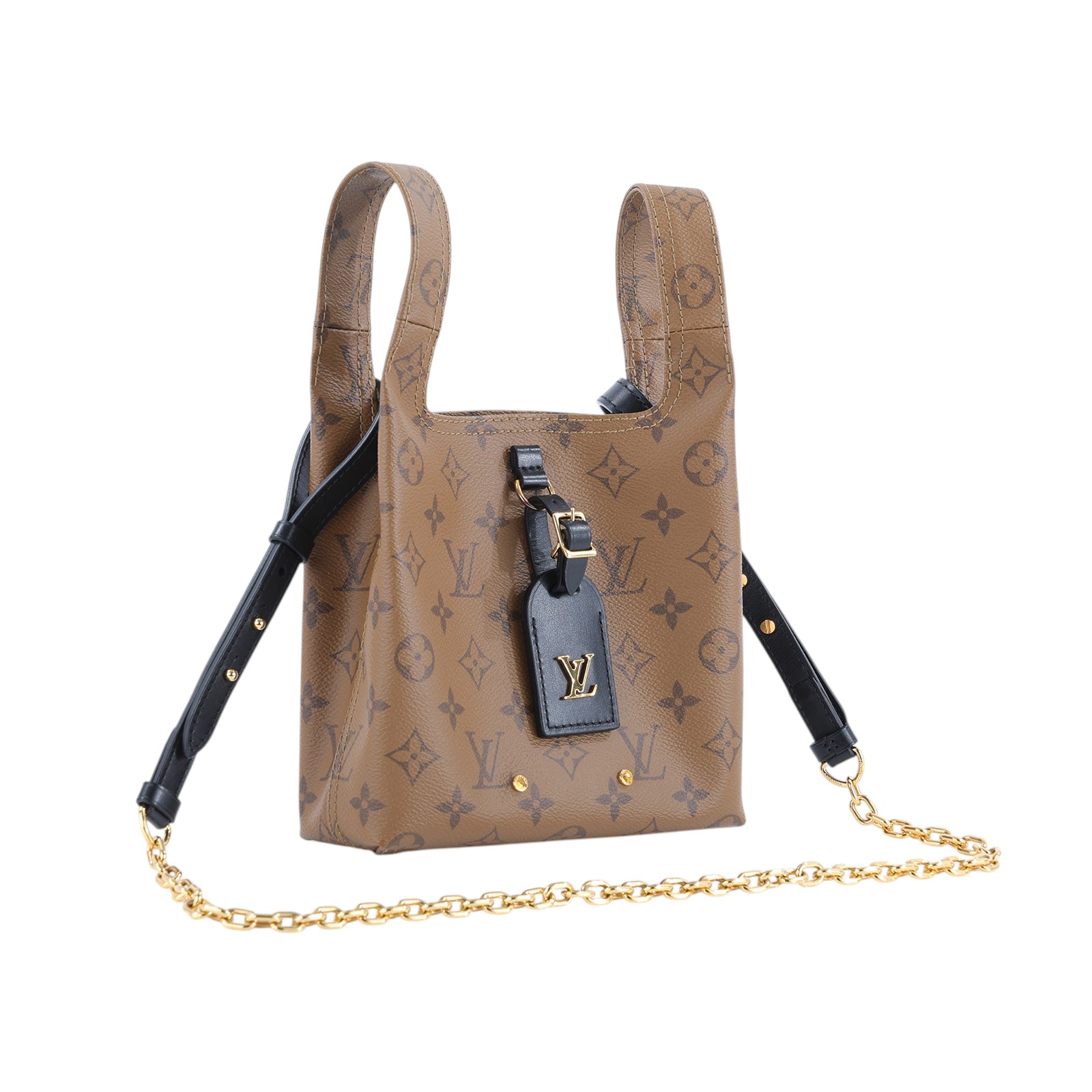 路易威登 LOUIS VUITTON Atlantis BB Reverse 帆布 手提 斜背包 M46816 晶片款  原廠盒子/防塵袋