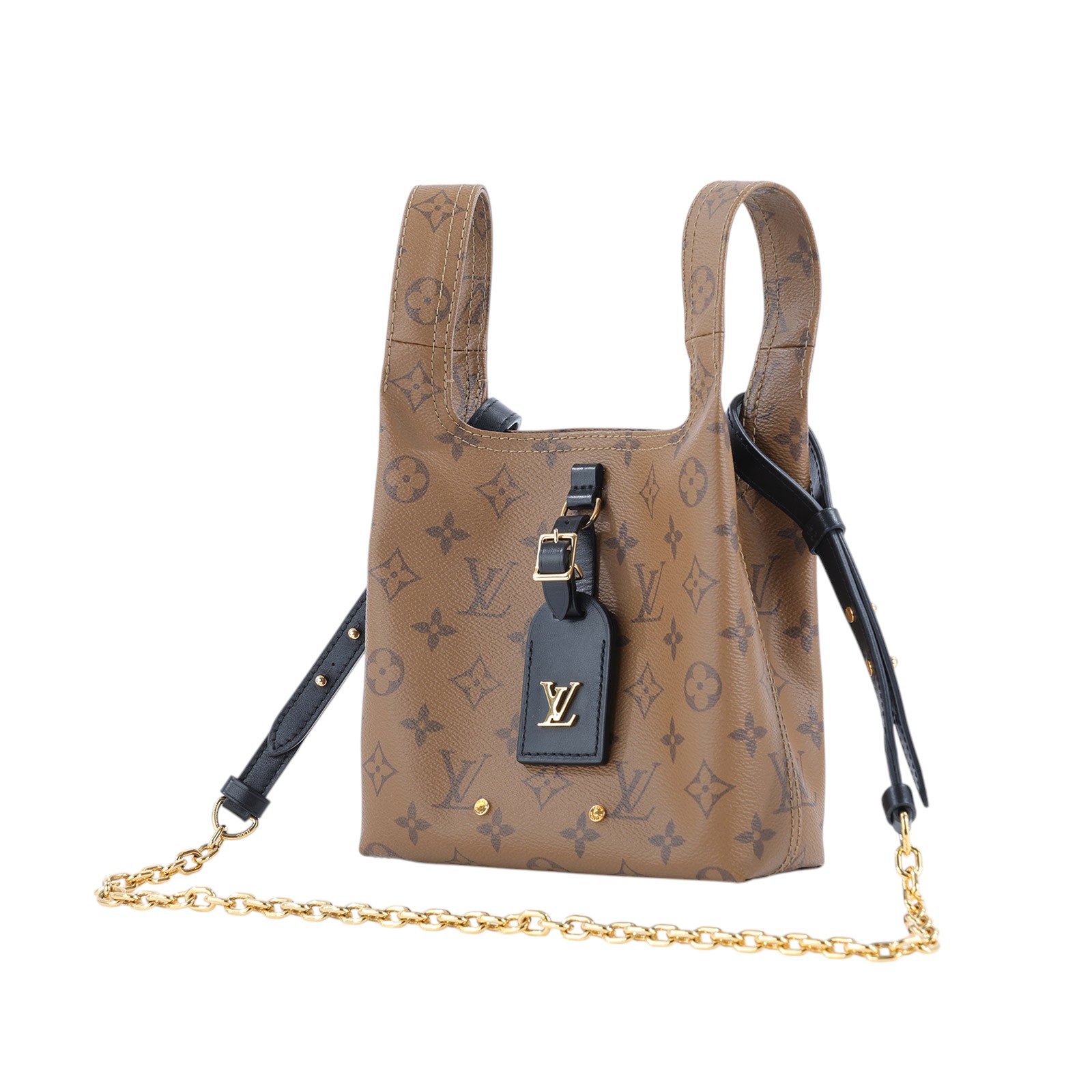 路易威登 LOUIS VUITTON Atlantis BB Reverse 帆布 手提 斜背包 M46816 晶片款  原廠盒子/防塵袋