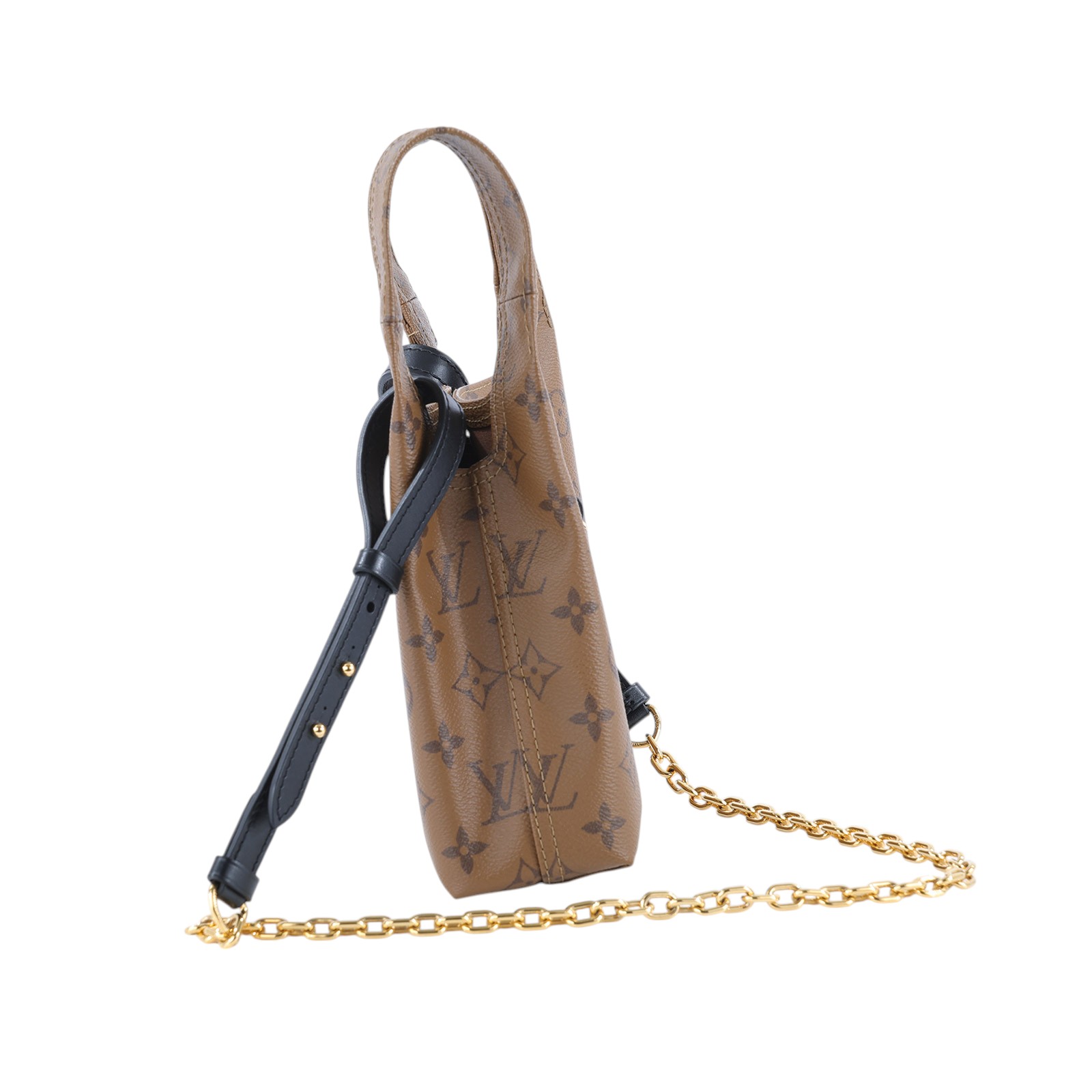 路易威登 LOUIS VUITTON Atlantis BB Reverse 帆布 手提 斜背包 M46816 晶片款  原廠盒子/防塵袋