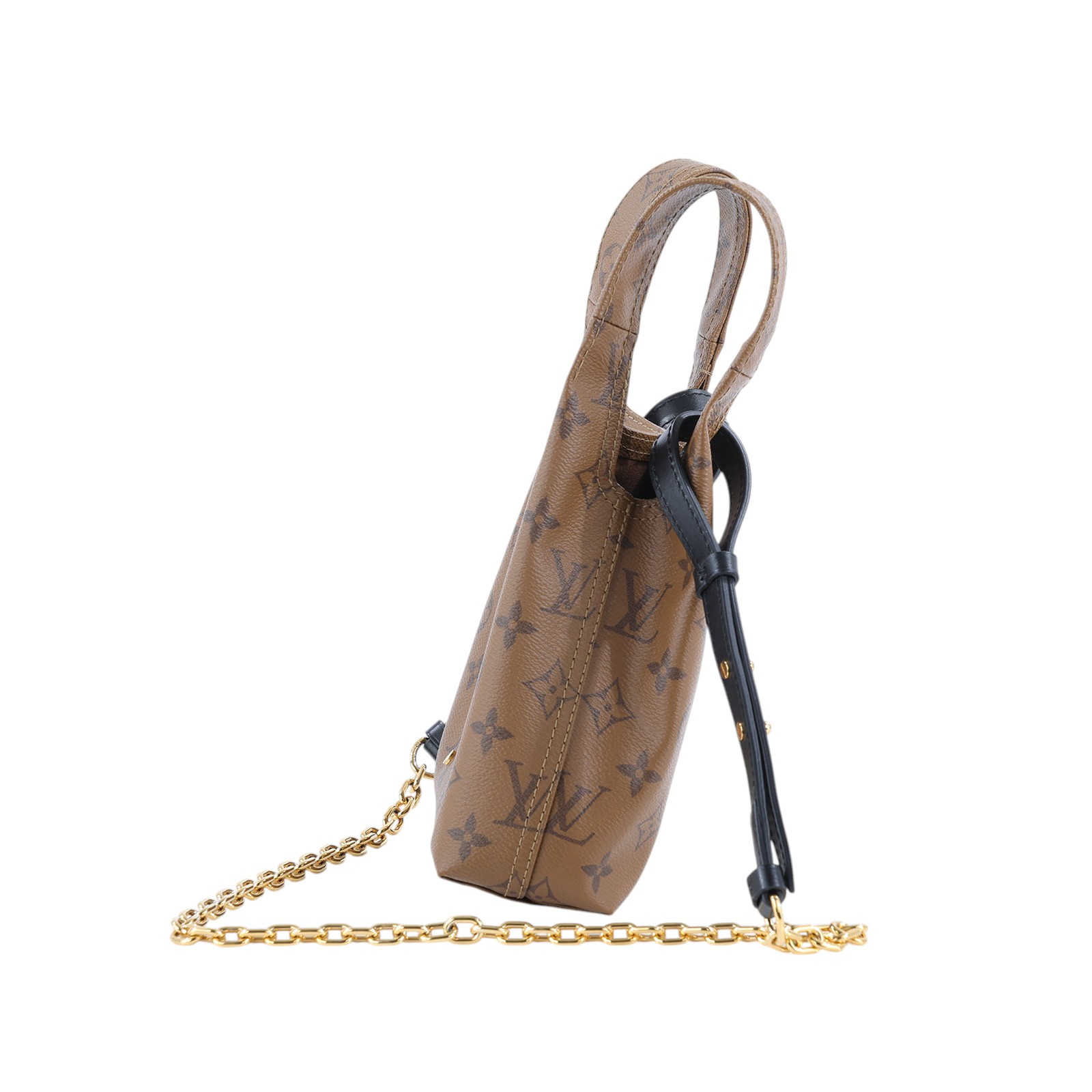 路易威登 LOUIS VUITTON Atlantis BB Reverse 帆布 手提 斜背包 M46816 晶片款  原廠盒子/防塵袋