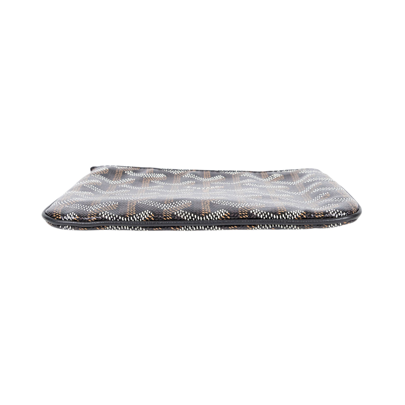 高雅德 GOYARD Sénat Mini Pouch 迷你小包 SENAT2MINTY 黑一字拉零錢包 韓國購買證明影本