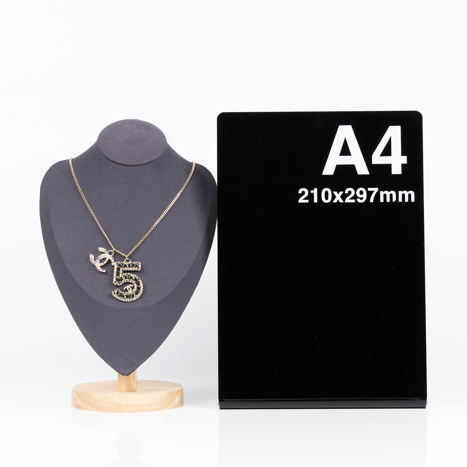 香奈兒 CHANEL No.5 項鍊 ABA286B23P 金色水鑽雙C5號皮串項鍊 原廠盒子/防塵袋
