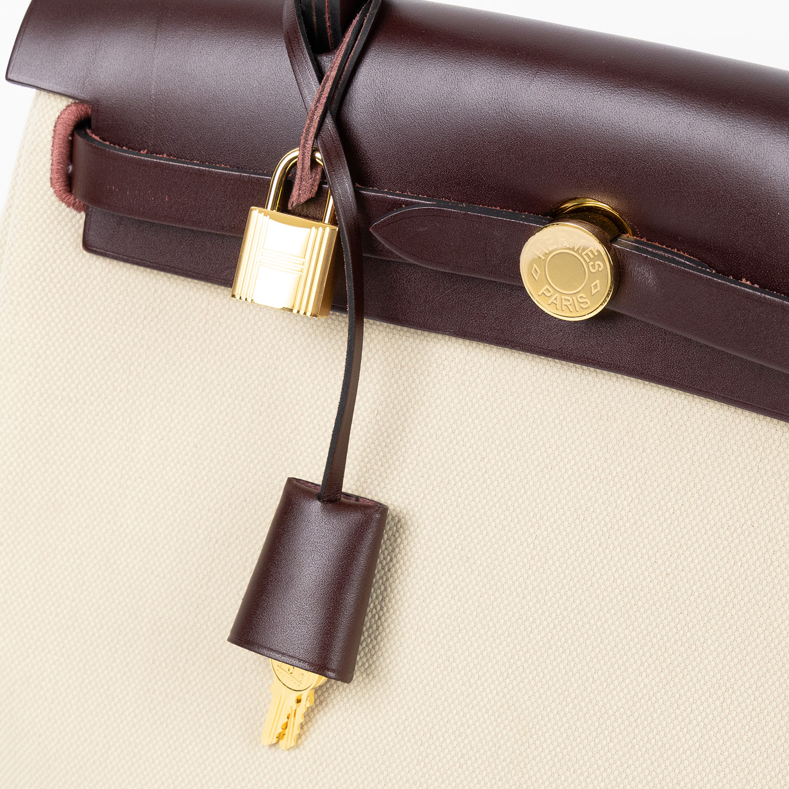 愛馬仕 Hermès Herbag Zip 31 HER31 Z刻 深棕HERBAG31 原廠盒子/防塵袋/鎖組(皮革輕微磨損)