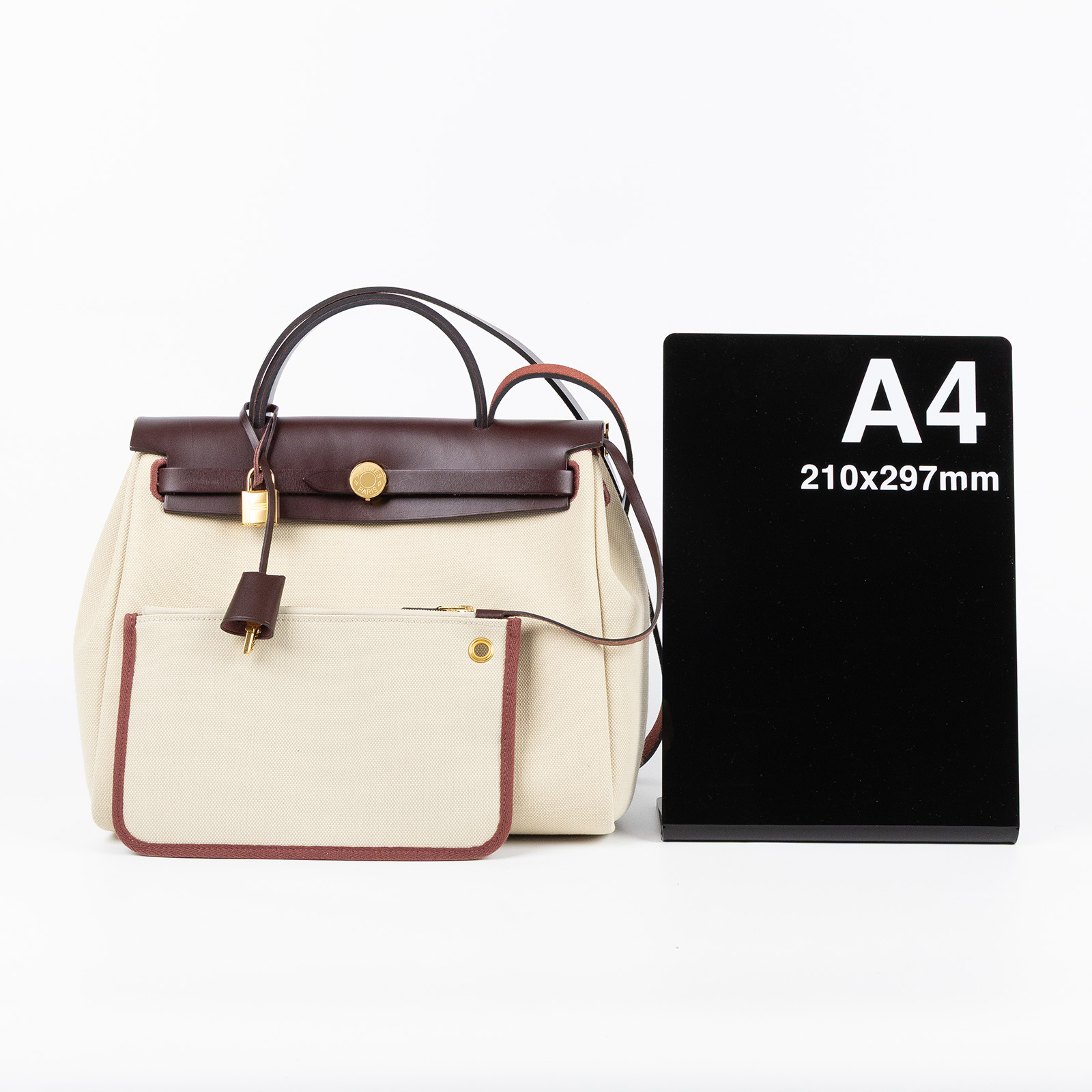 愛馬仕 Hermès Herbag Zip 31 HER31 Z刻 深棕HERBAG31 原廠盒子/防塵袋/鎖組(皮革輕微磨損)