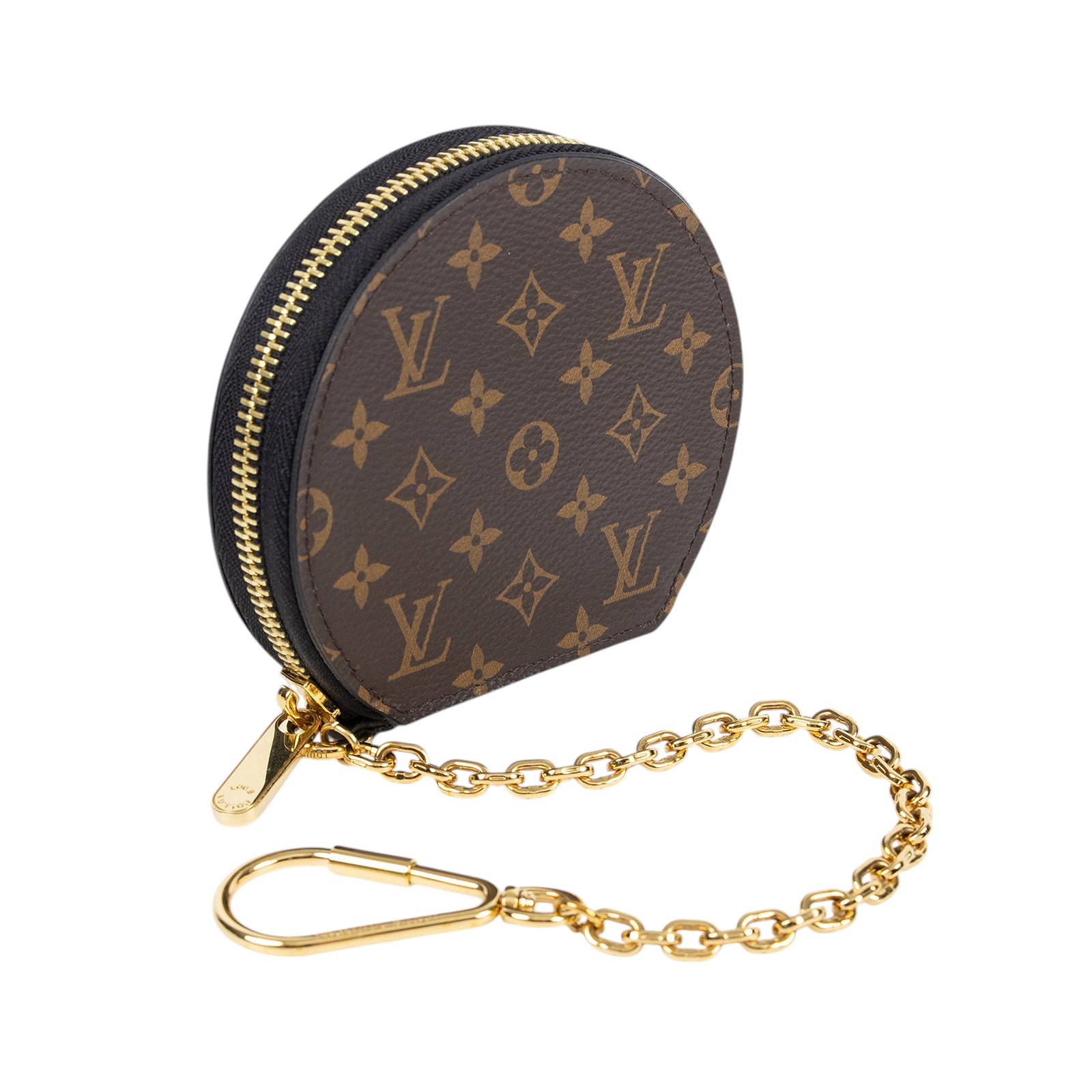 路易威登 LOUIS VUITTON Micro Boîte Chapeau 圓形零錢包 經典帆布 M63597  防塵袋
